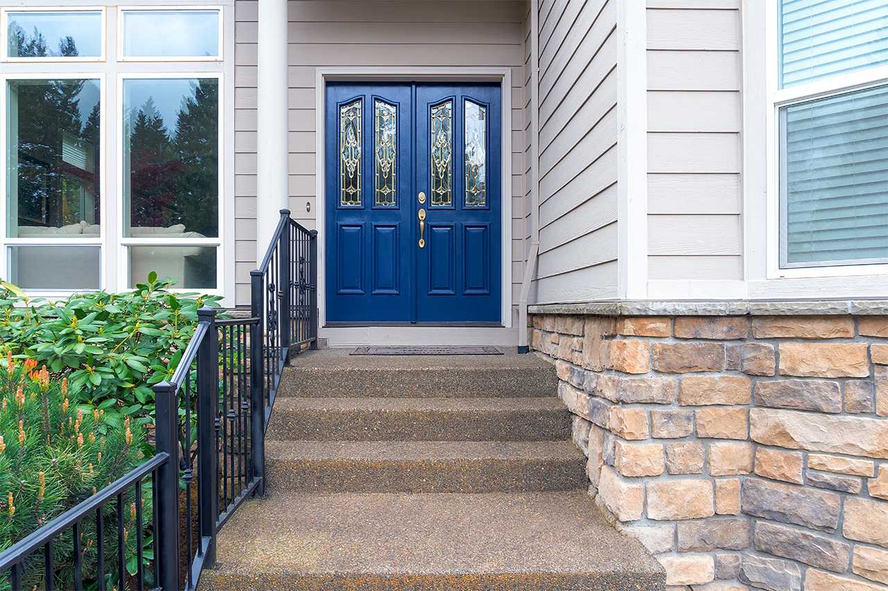 Blue door