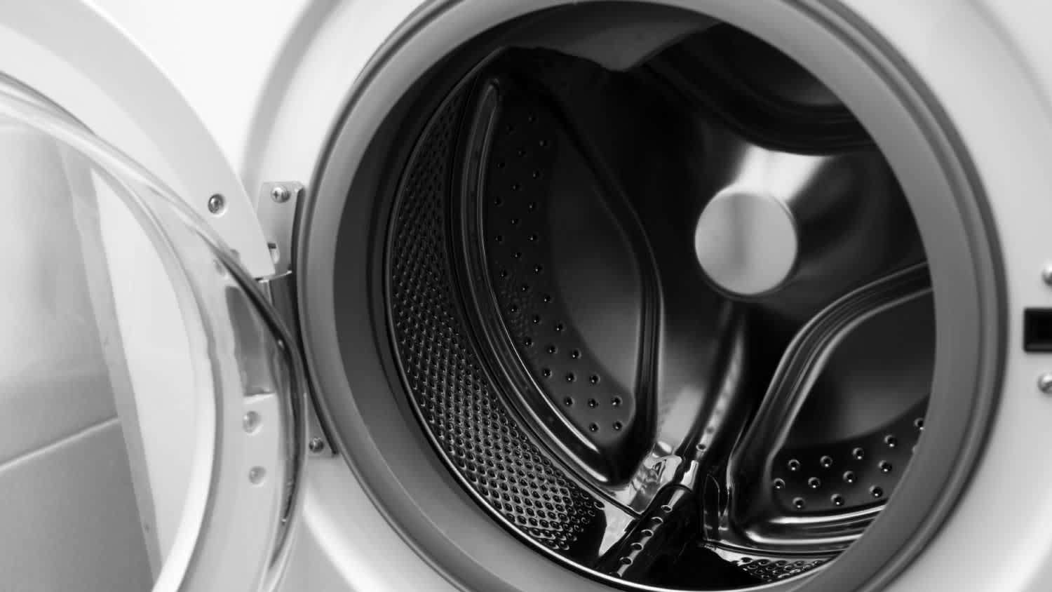 A close-up of washing machine