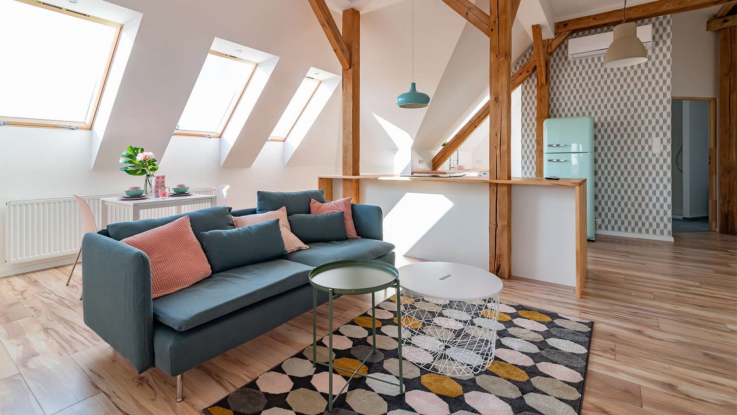 fully furnished attic apartment
