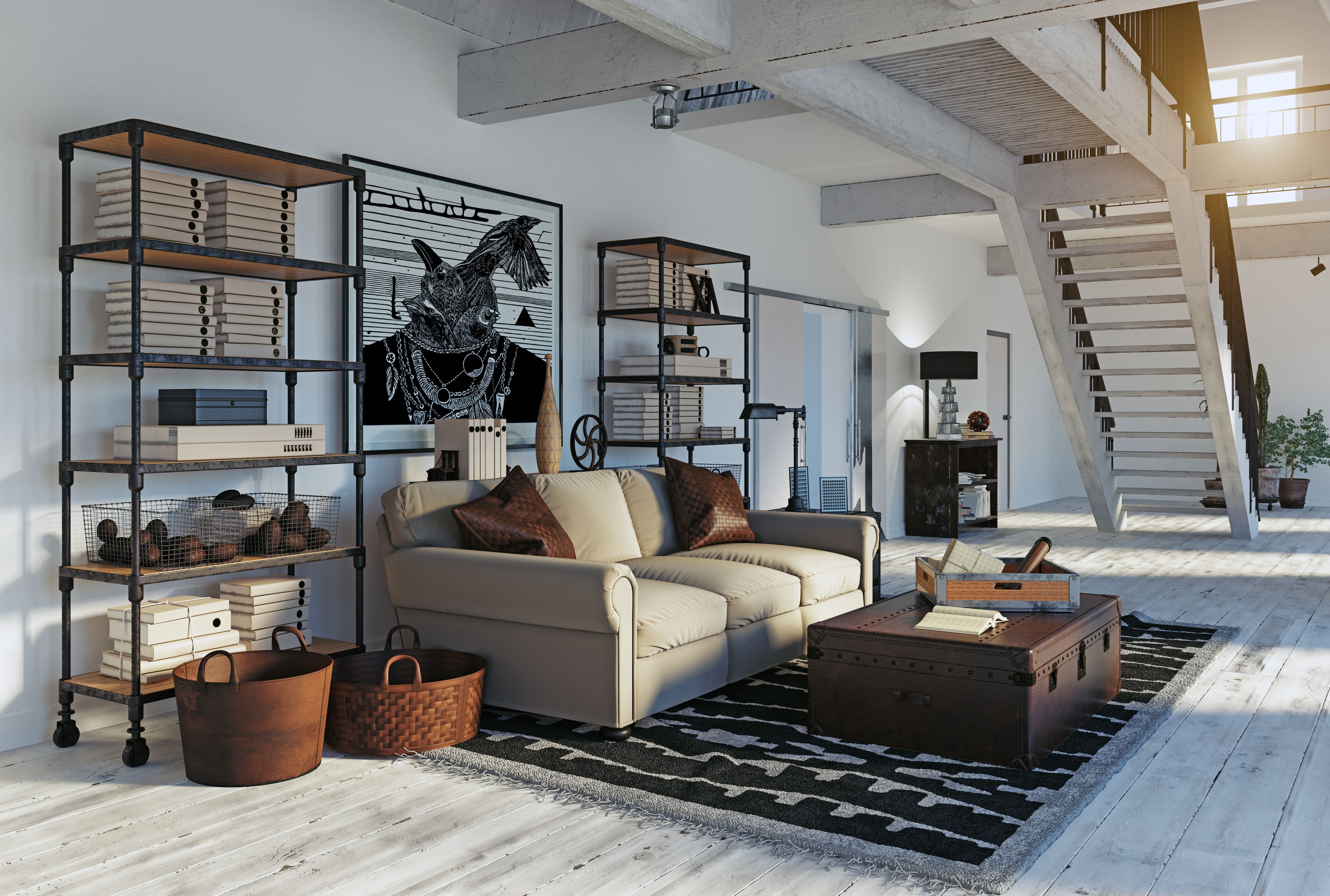 Eclectic modern farmhouse living room