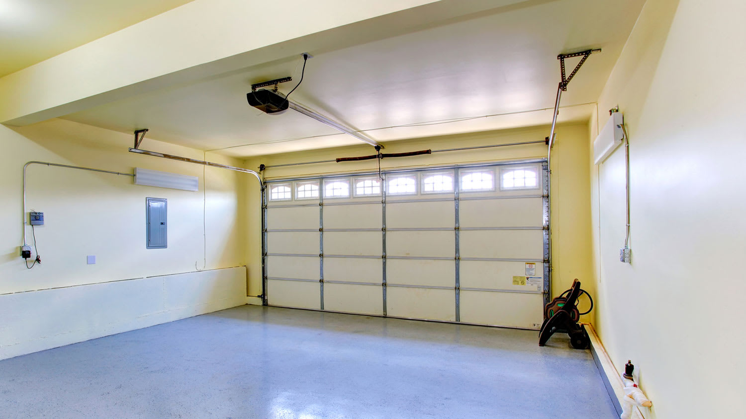 An empty garage of a house