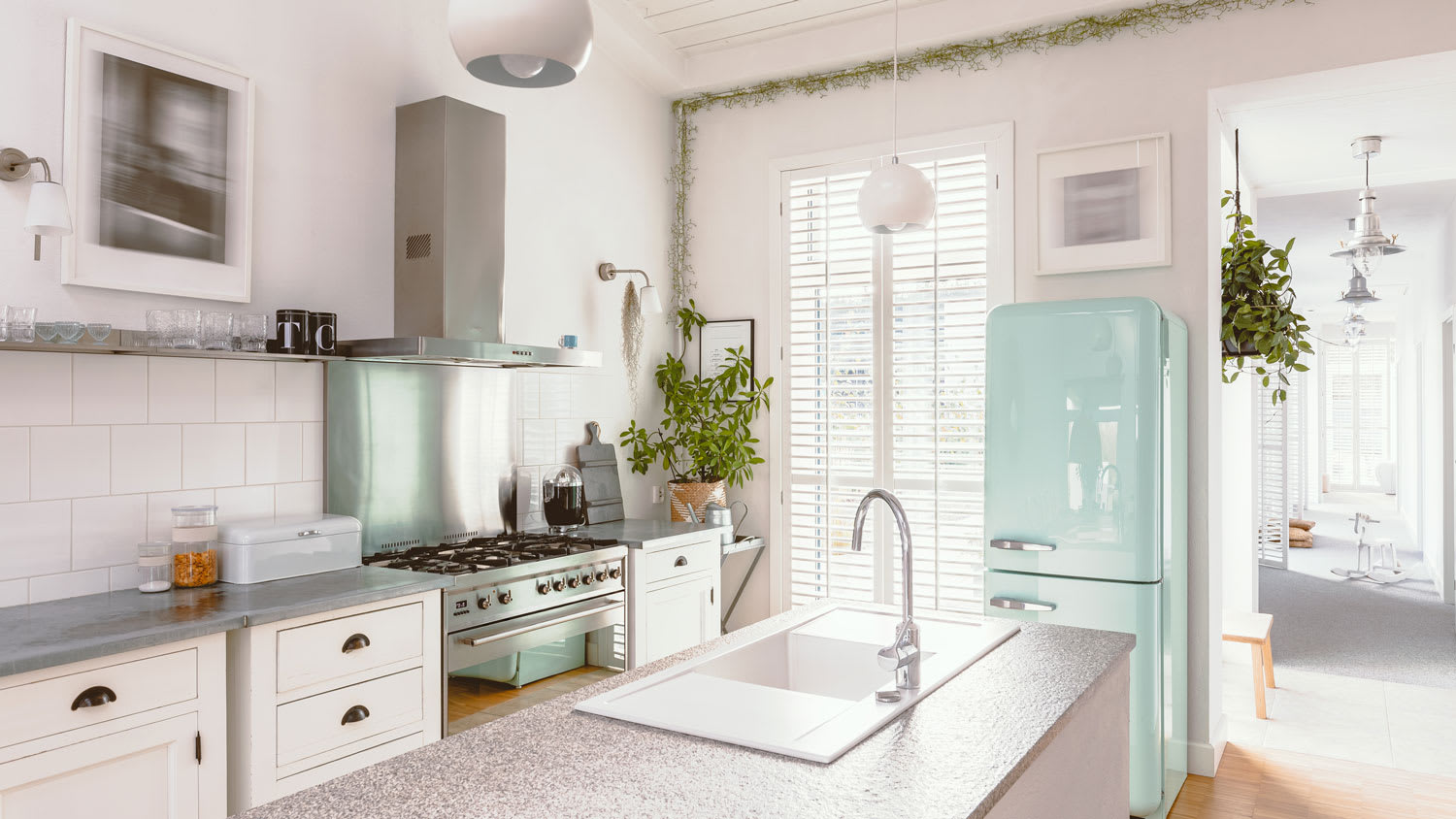A bright and tidy kitchen