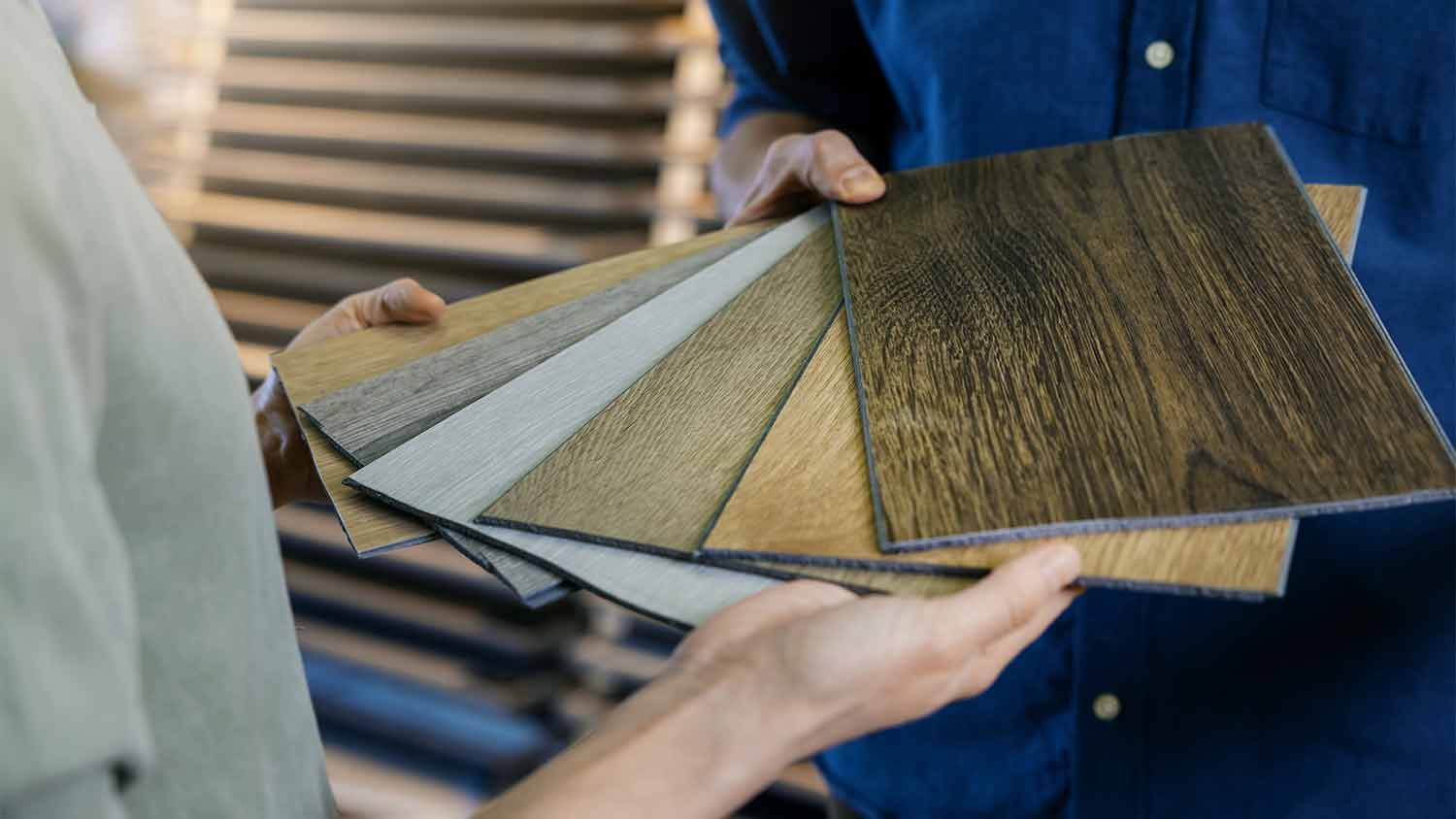 showing laminate floor options