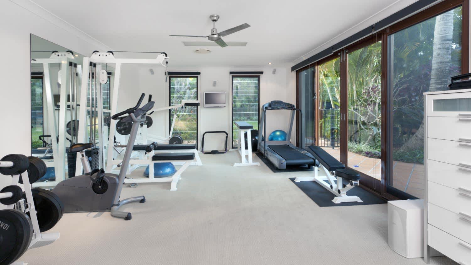 A private home gym