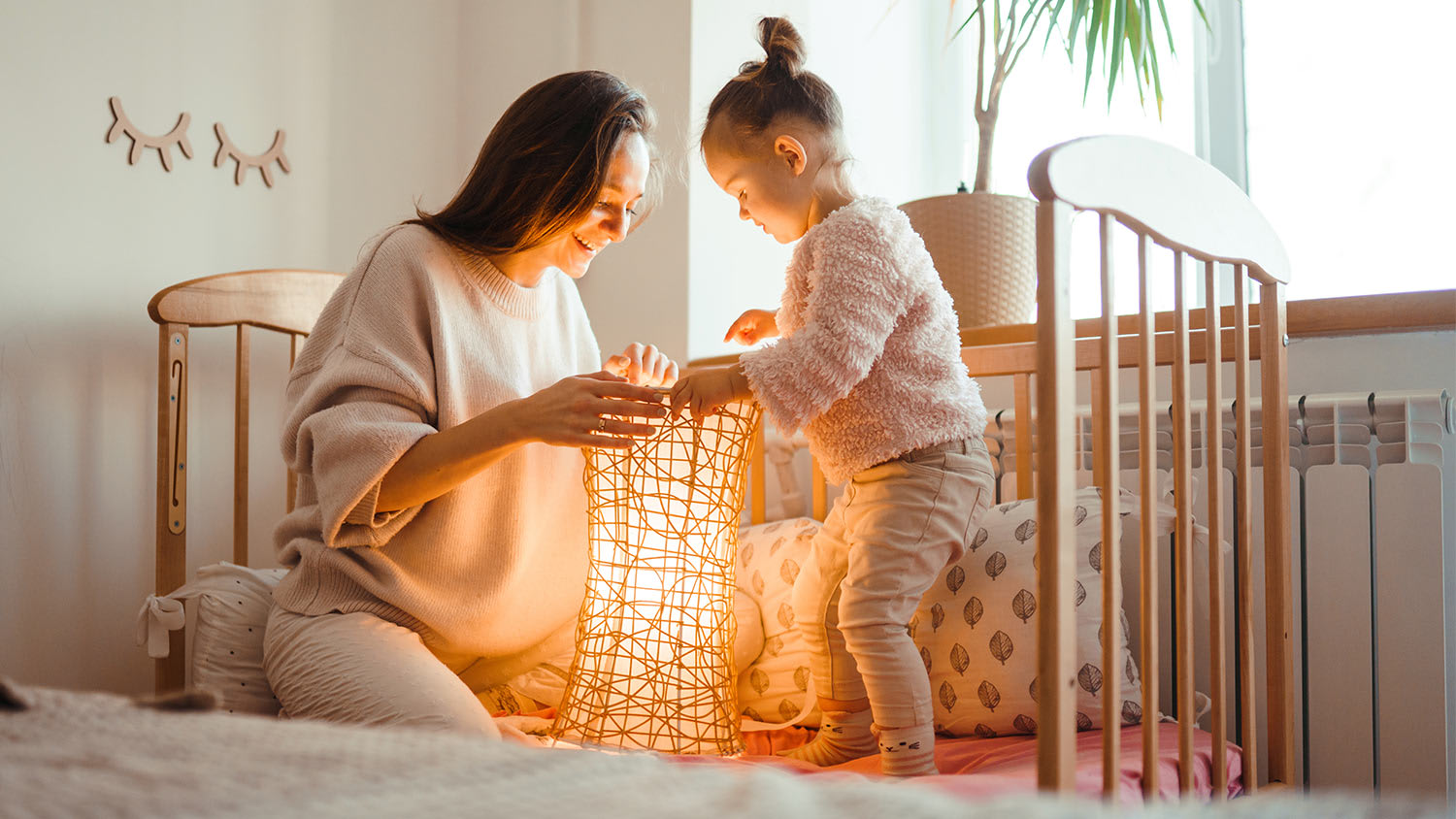 Mother daughter kids room light