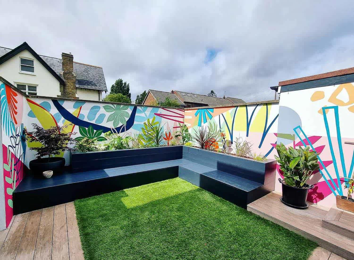A garden mural idea