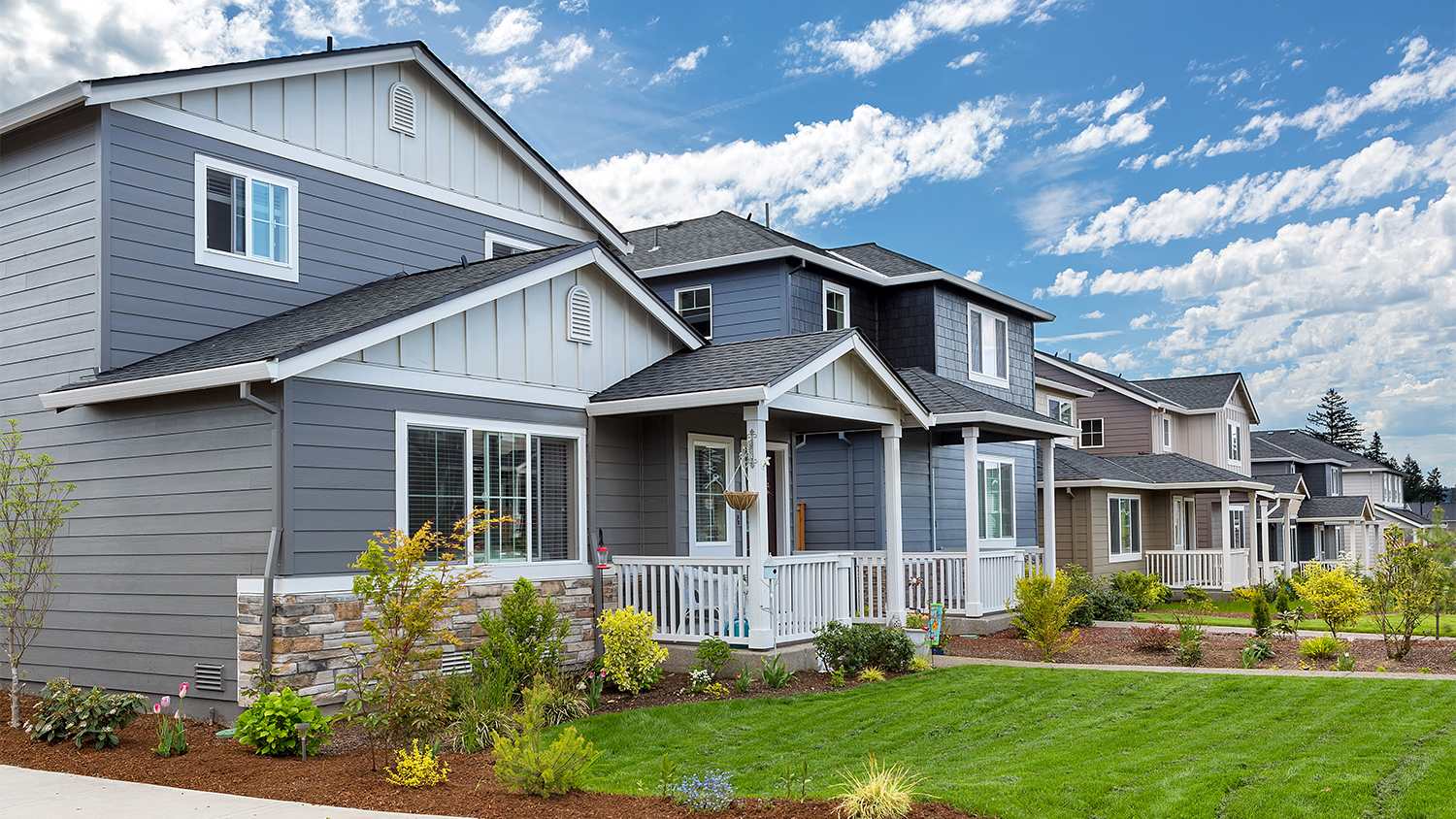 beautiful homes in the neighborhood