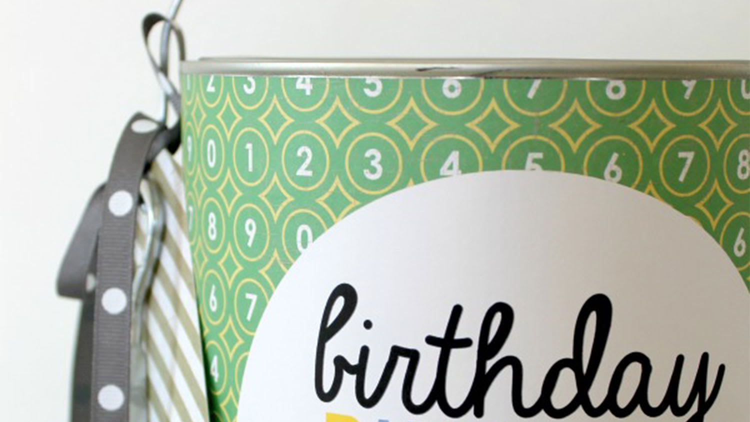 Birthday party in a paint can