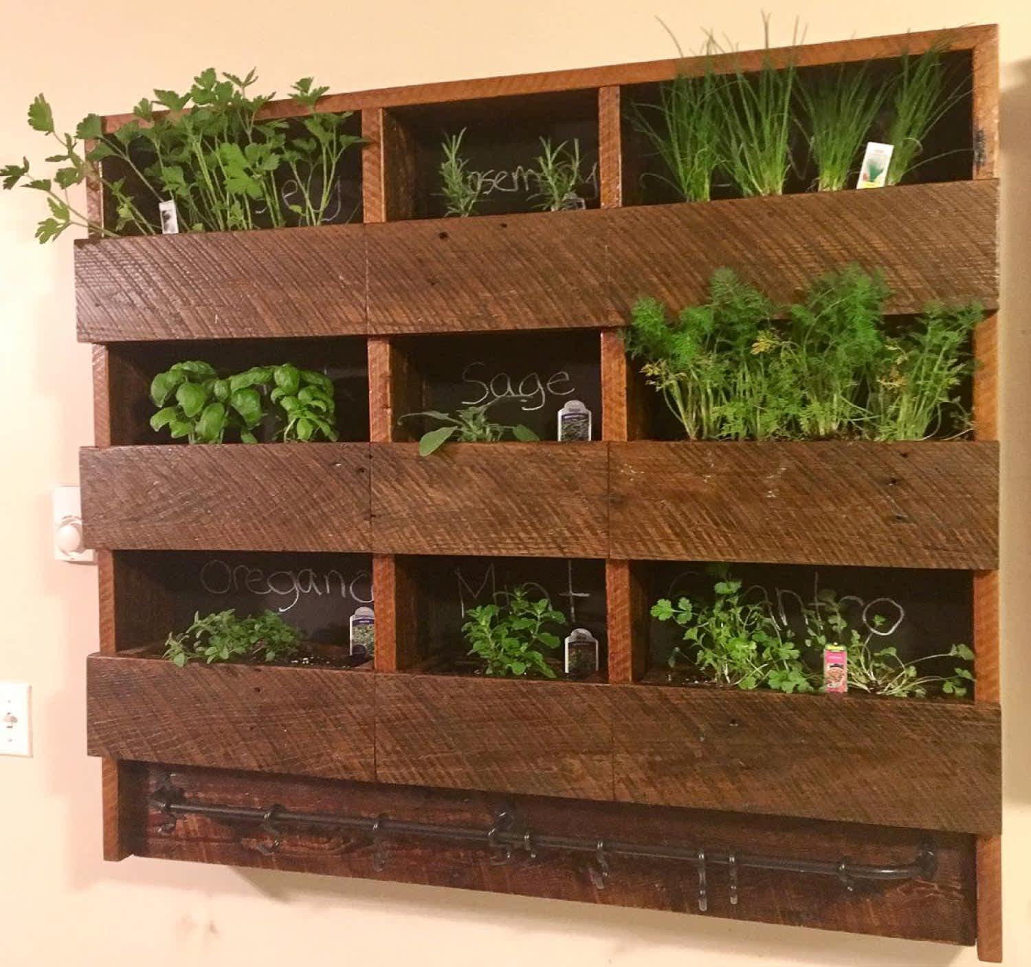 A hand-crafted planter
