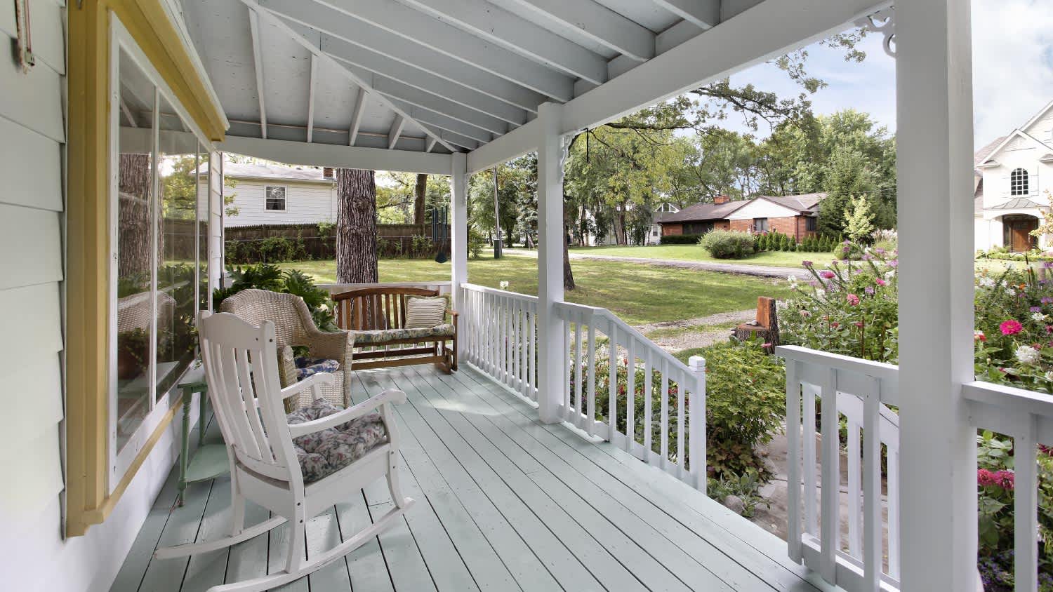 exterior view of front porch