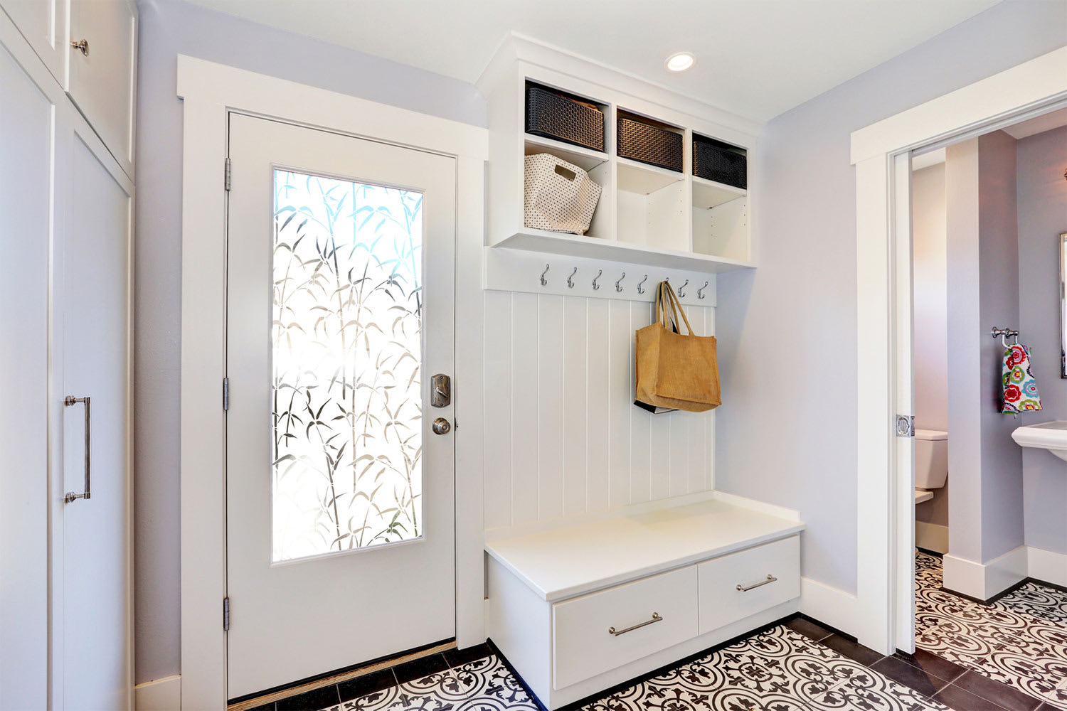 Entrance way door pattern door pattern floor