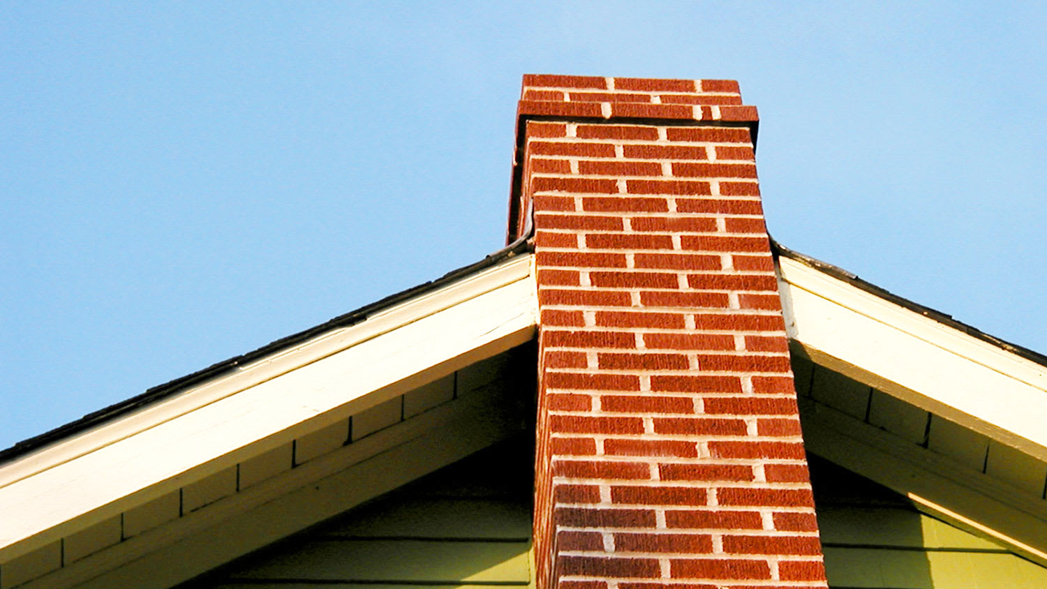 House with a brick chimney