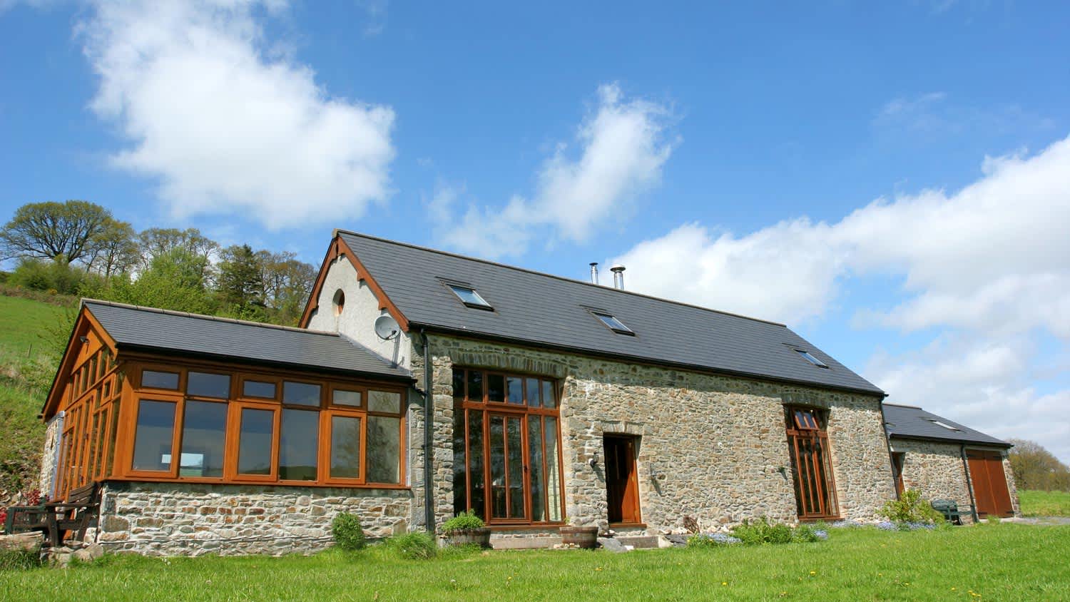A renovated barn turned into a house