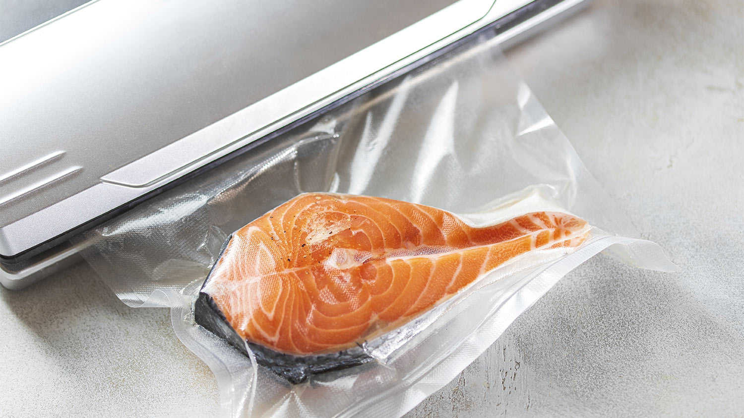 Salmon vacuum seal bag
