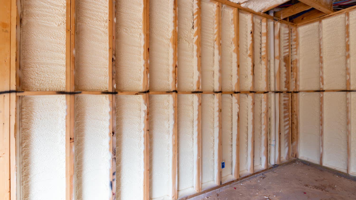 Spray foam insulation