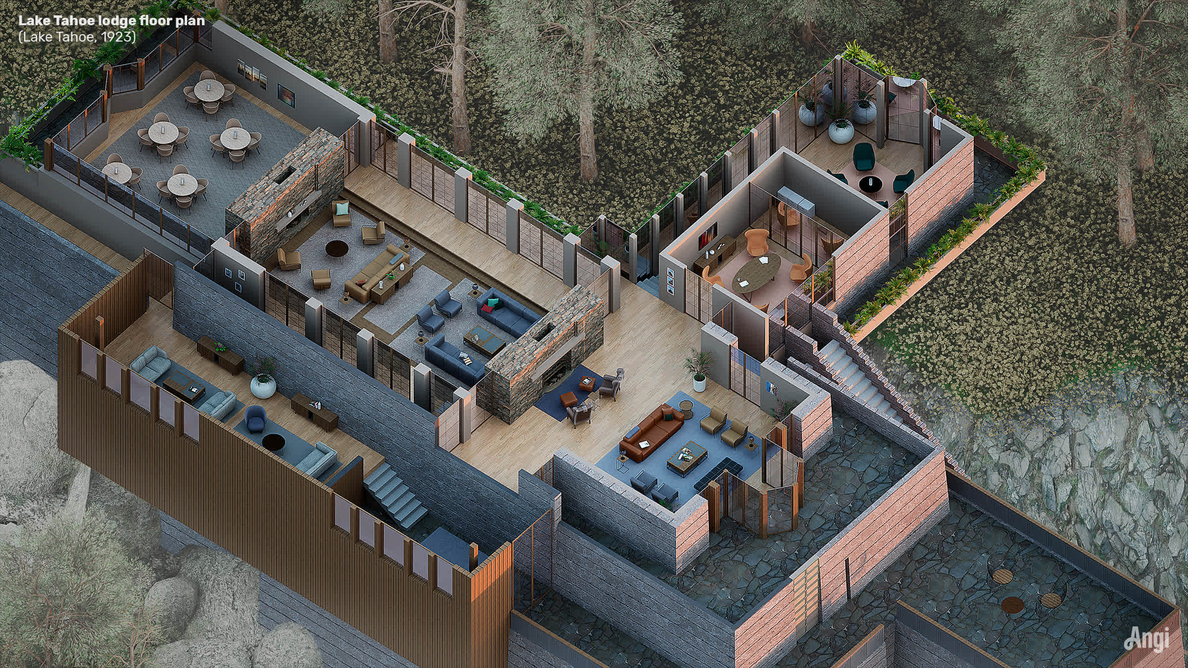 Lake Tahoe Lodge floor plan