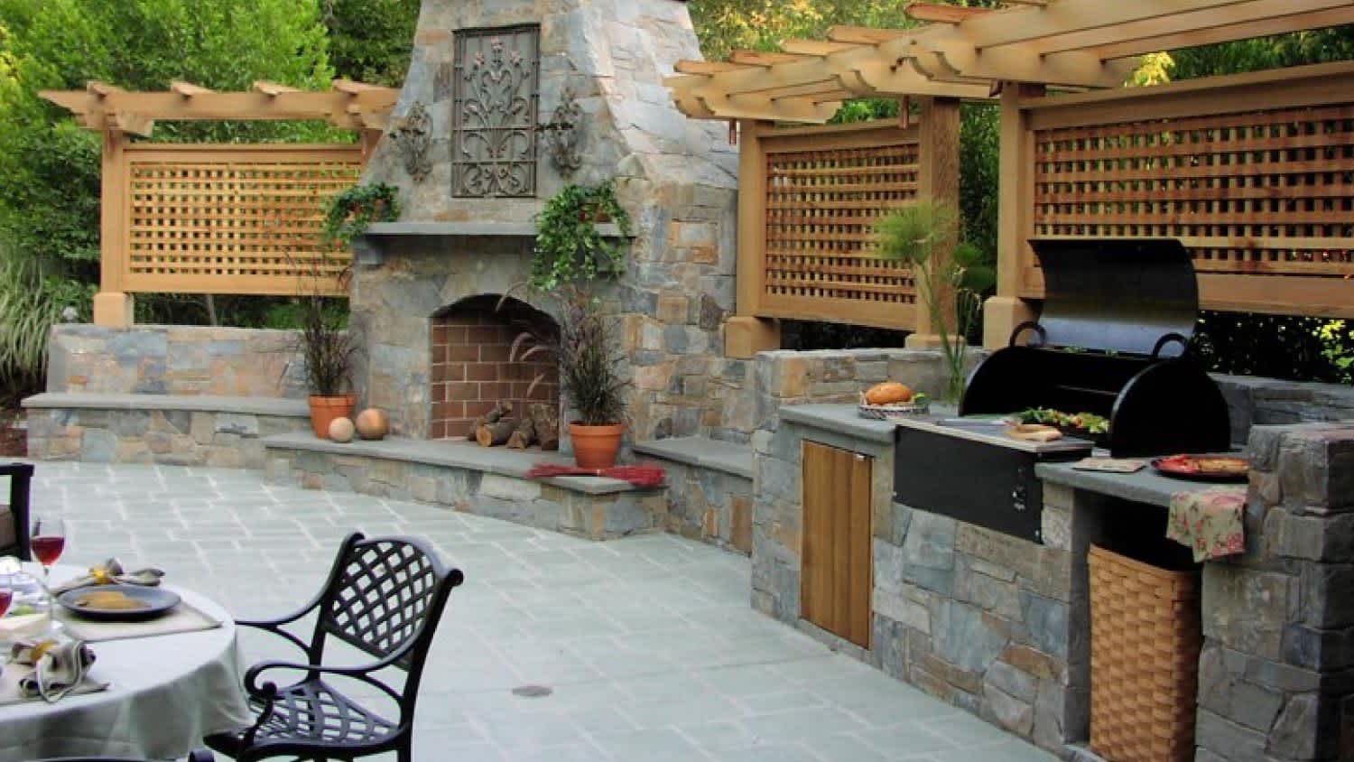 A design outdoor kitchen