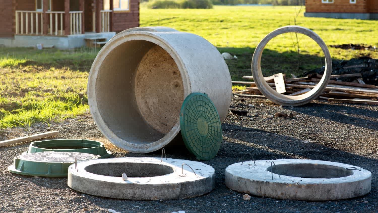 construction of the sewage system