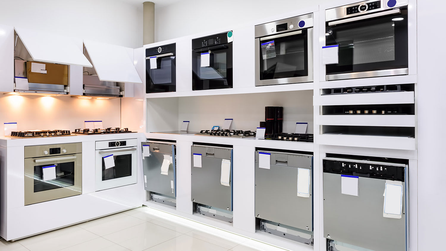 New oven in home appliance store