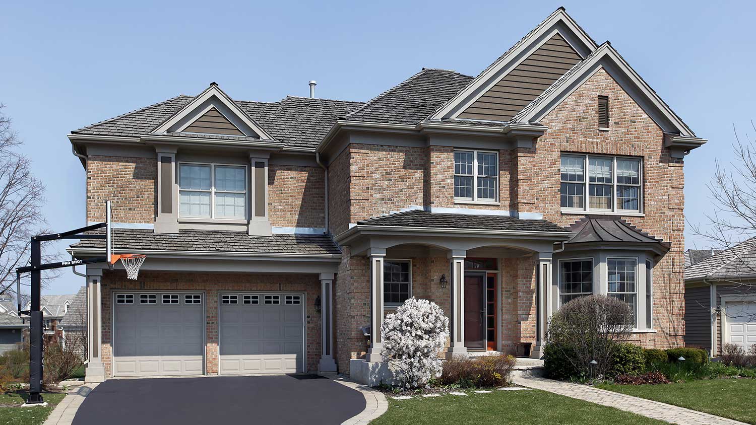Family home with newly sealed driveway