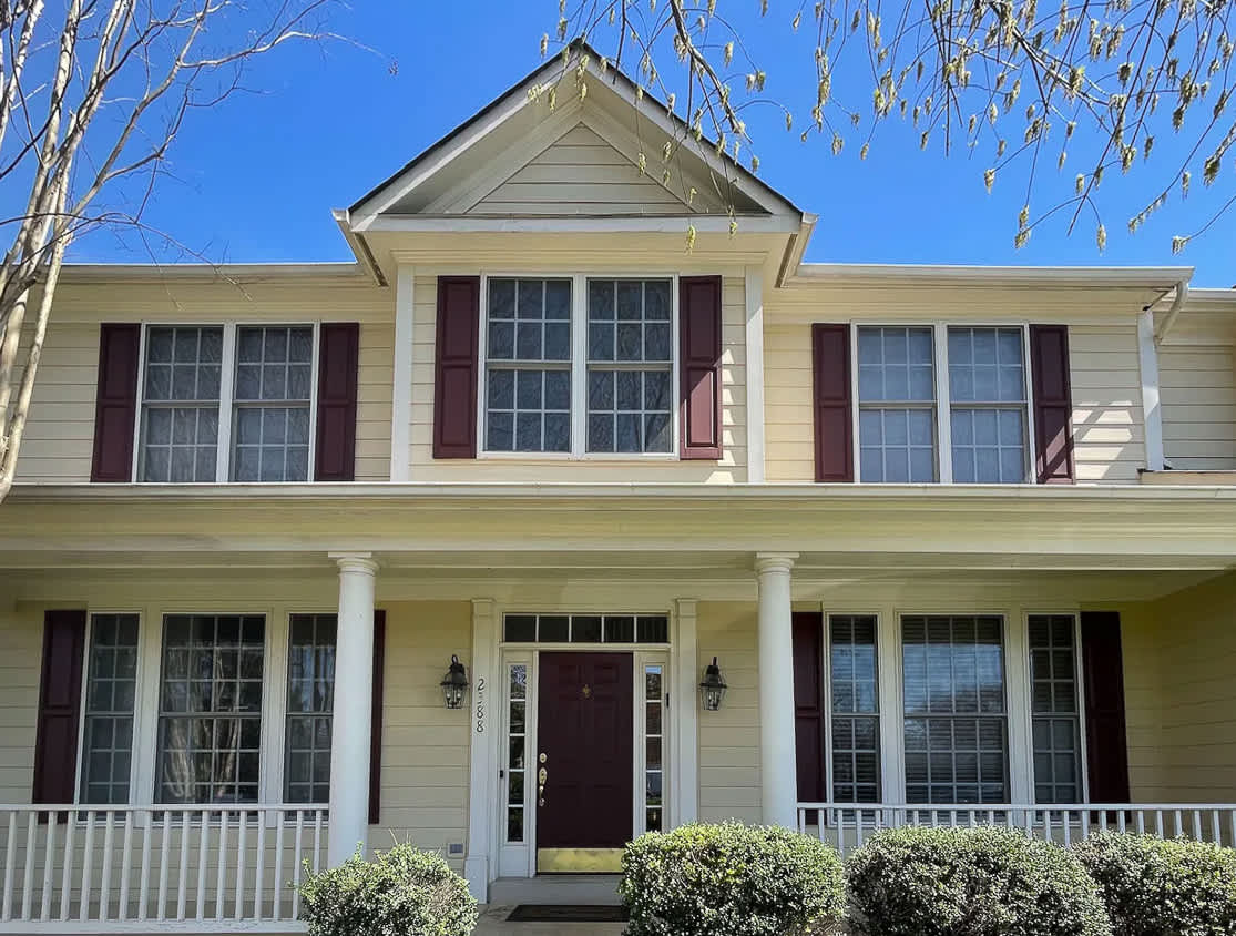 Yellow house exterior
