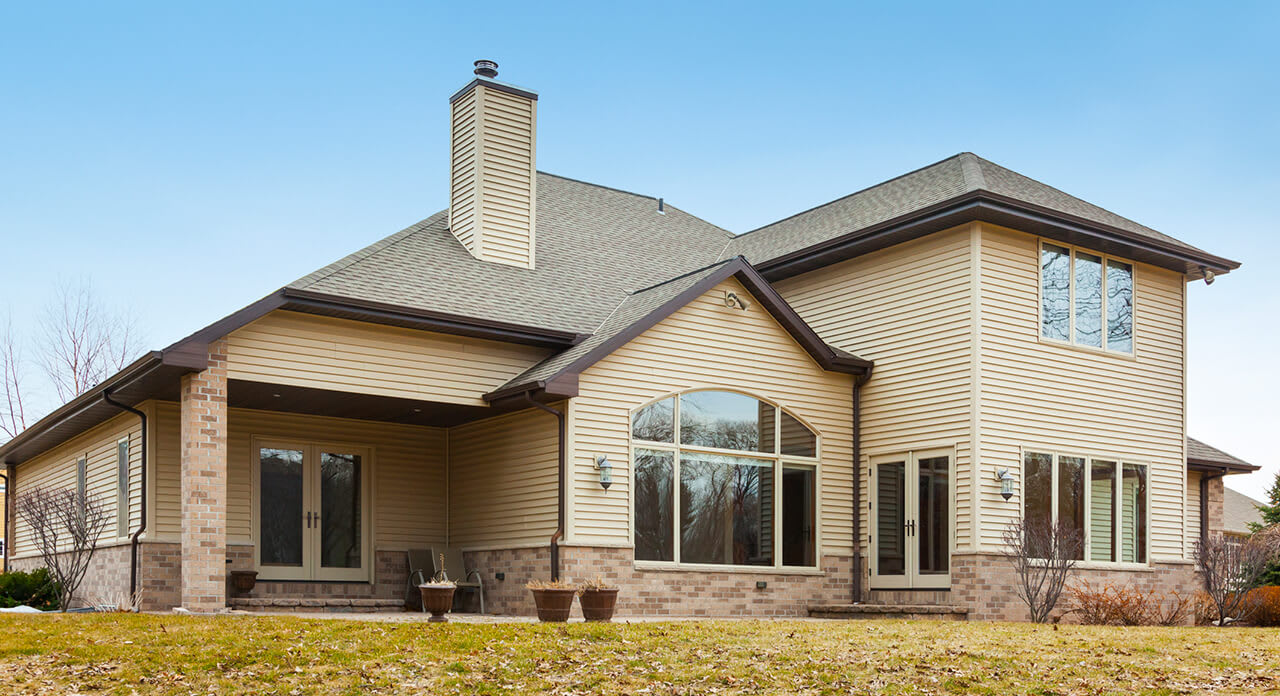 House with vinyl siding