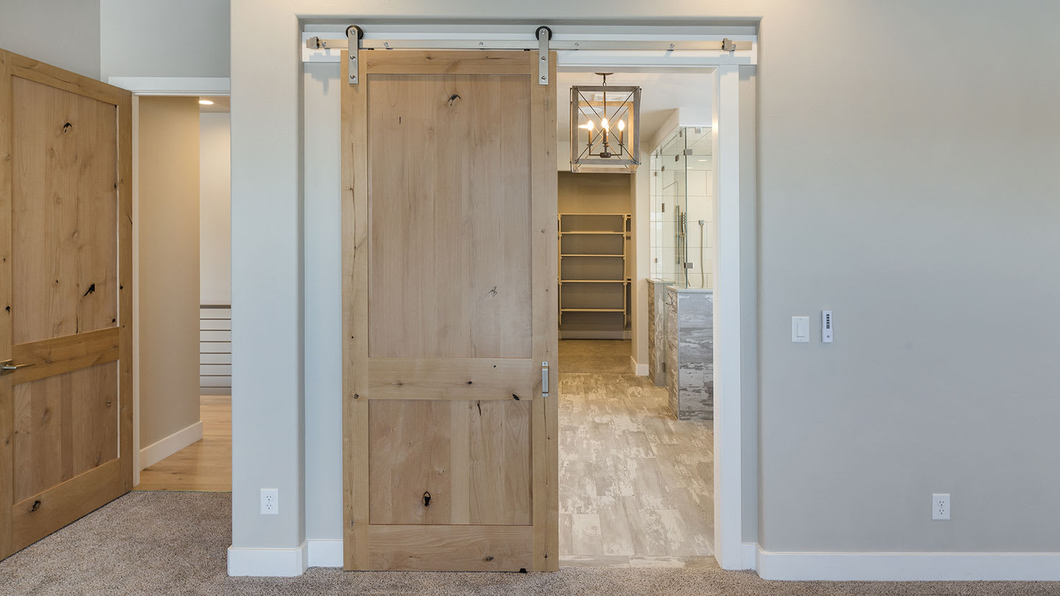 sliding barn door home