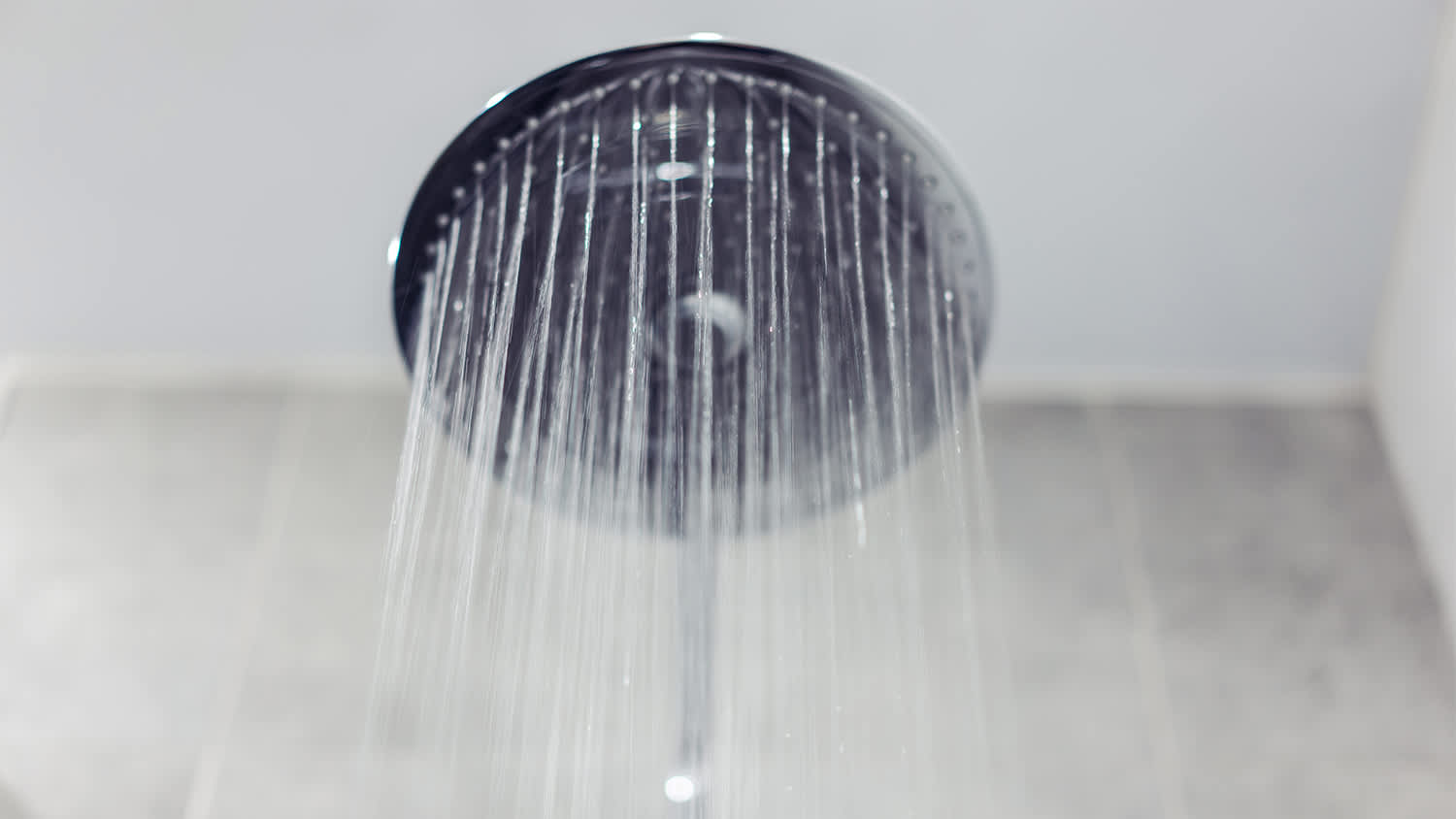 Shower head running water