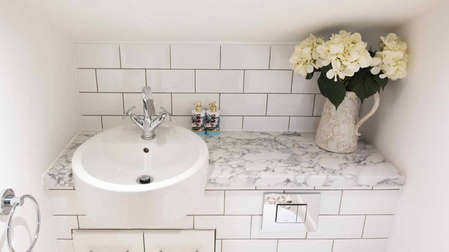 A small downstairs bathroom