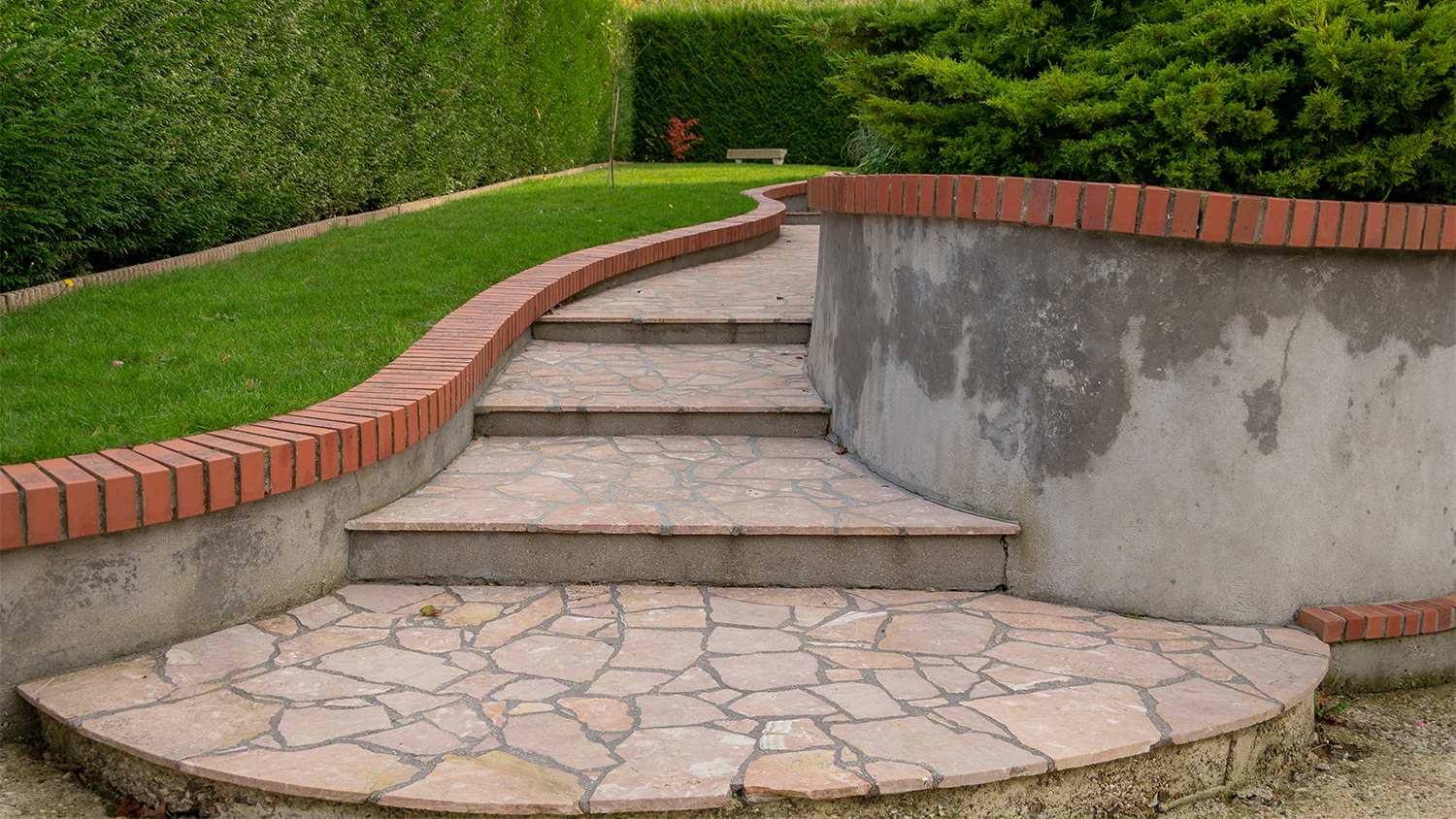paver steps to entryway