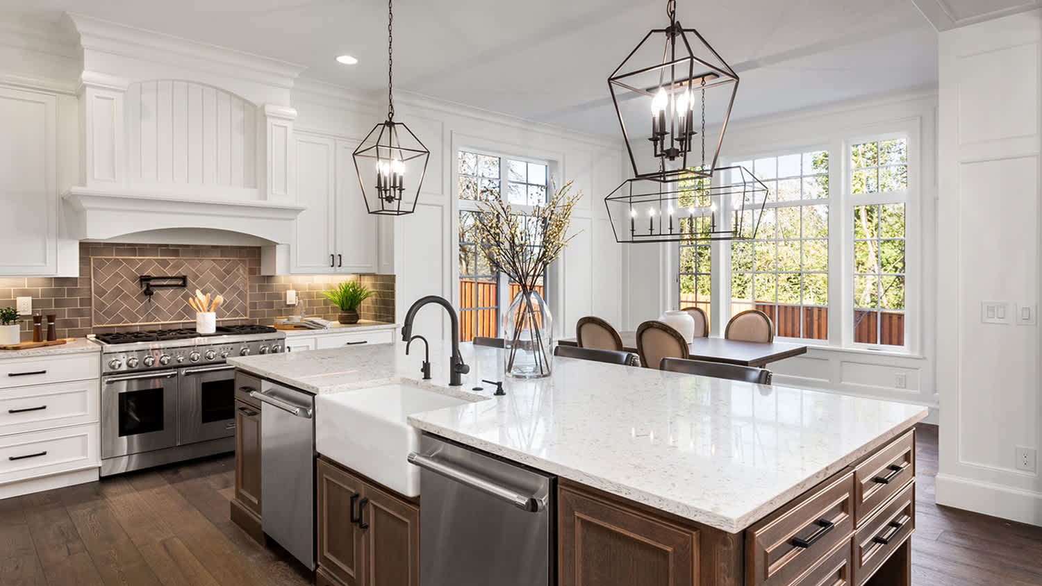 luxury stone kitchen island