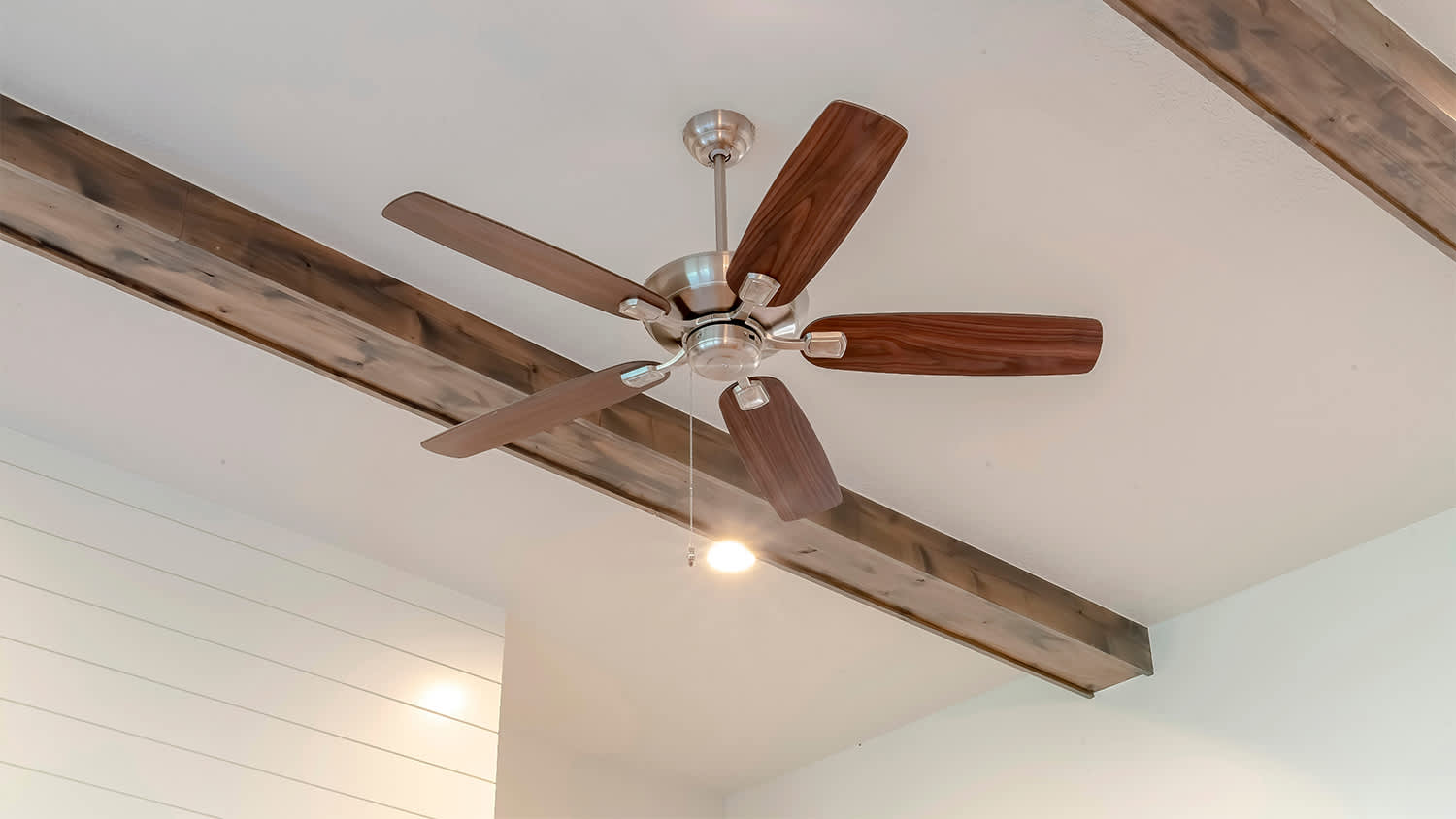 brown ceiling fan