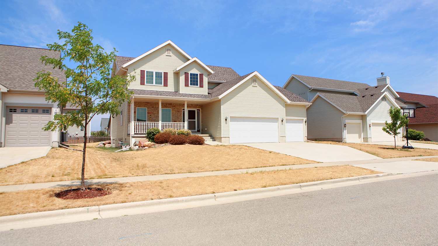 suburban home in desert area