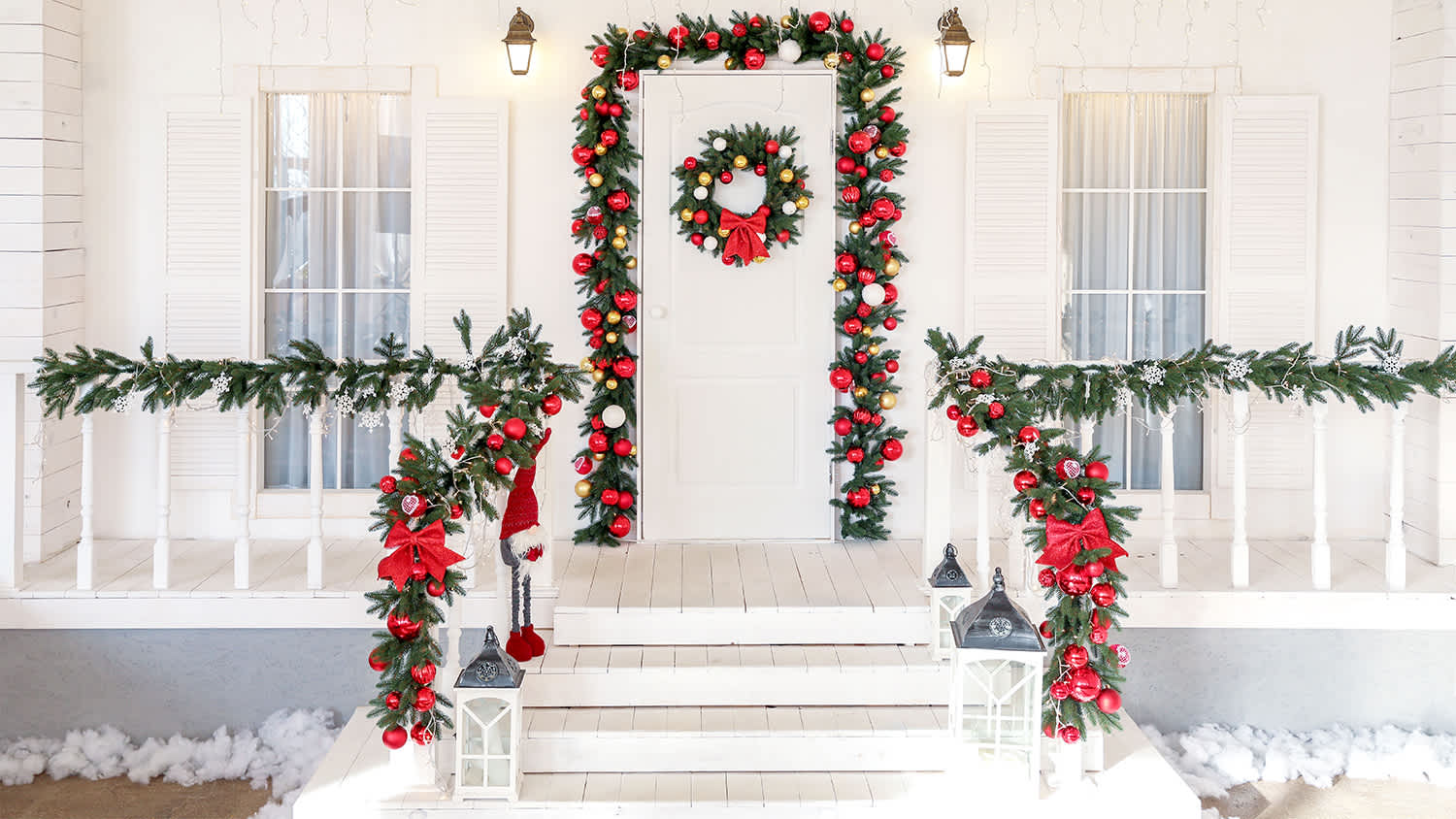 diy outdoor christmas reef
