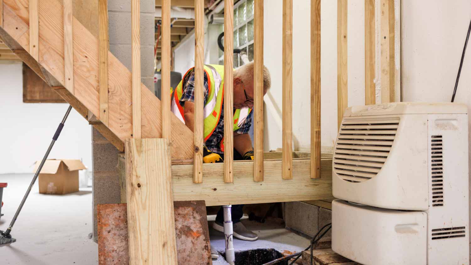 Water drainage inspection and basement repair