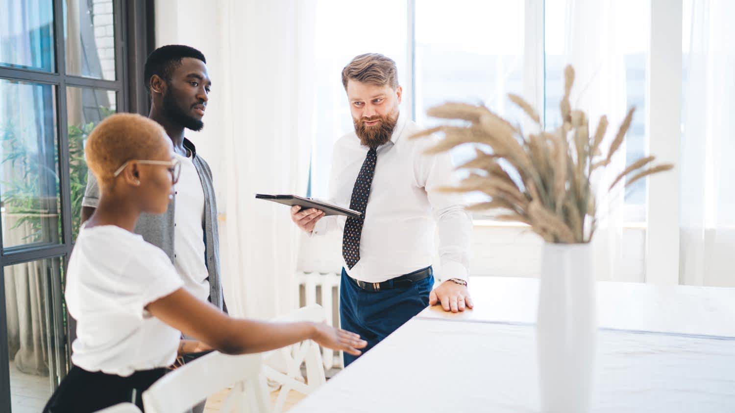 couple discussing home appraisal