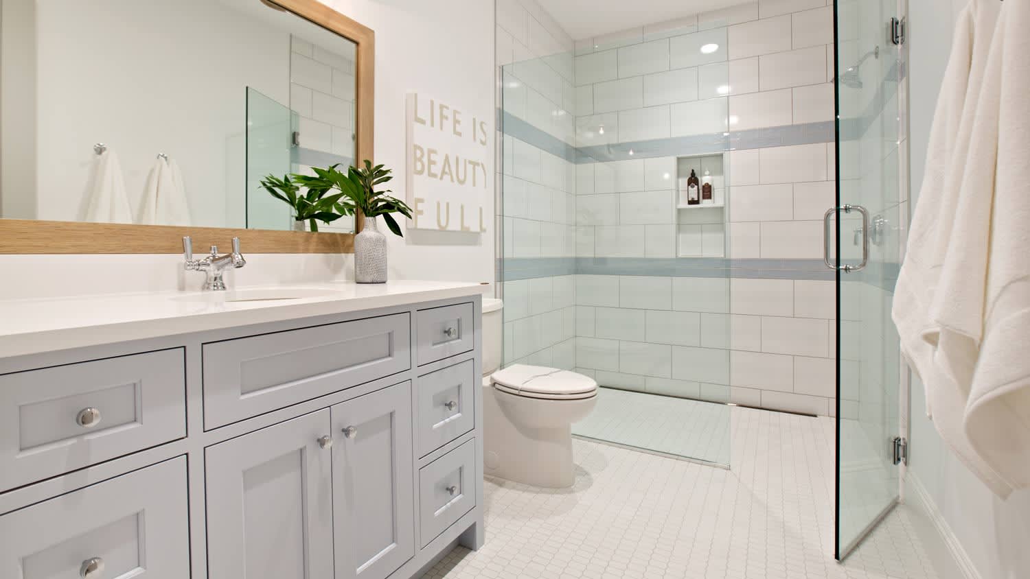 sleek design bathroom shower