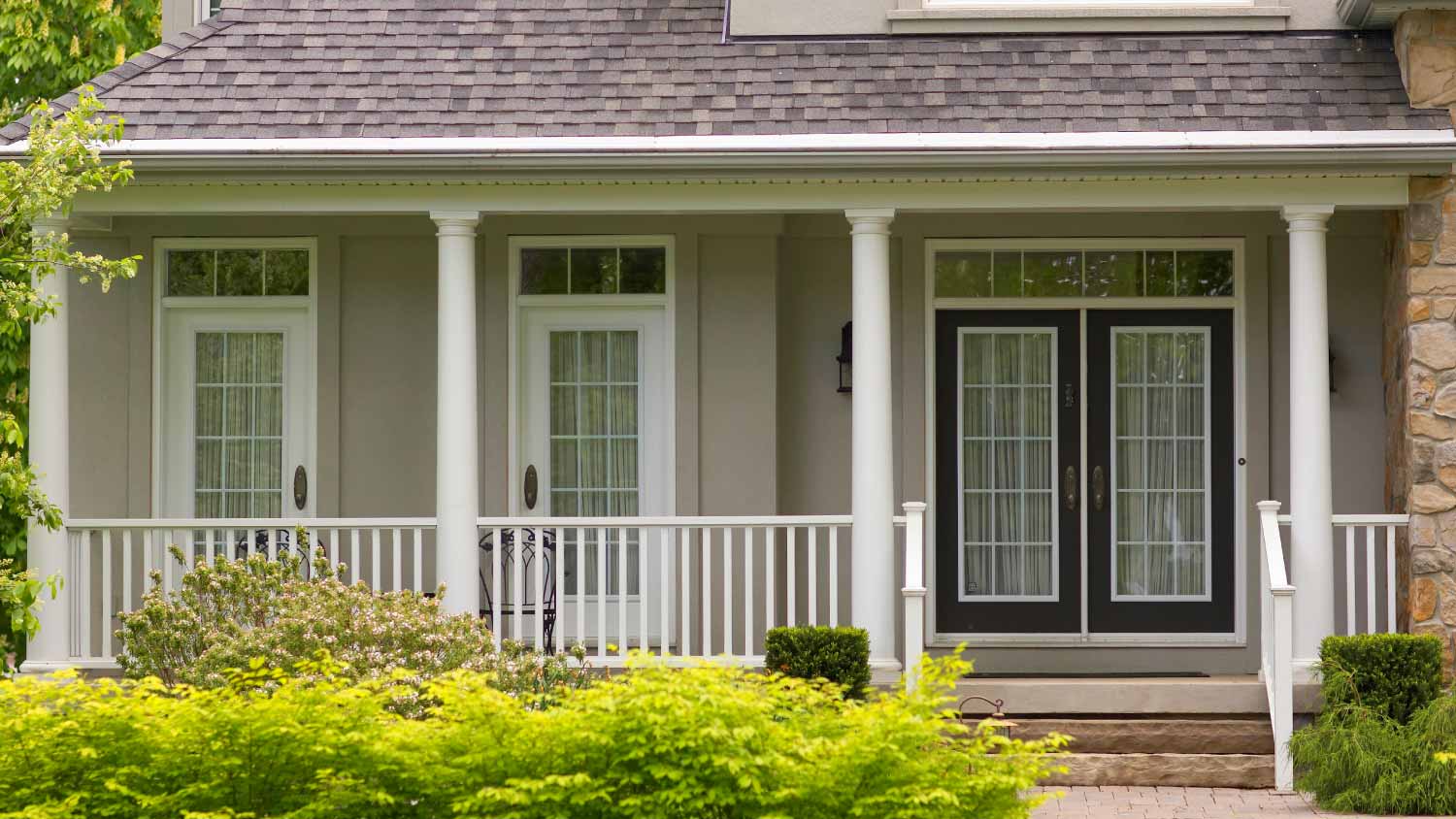 Front porch of the house