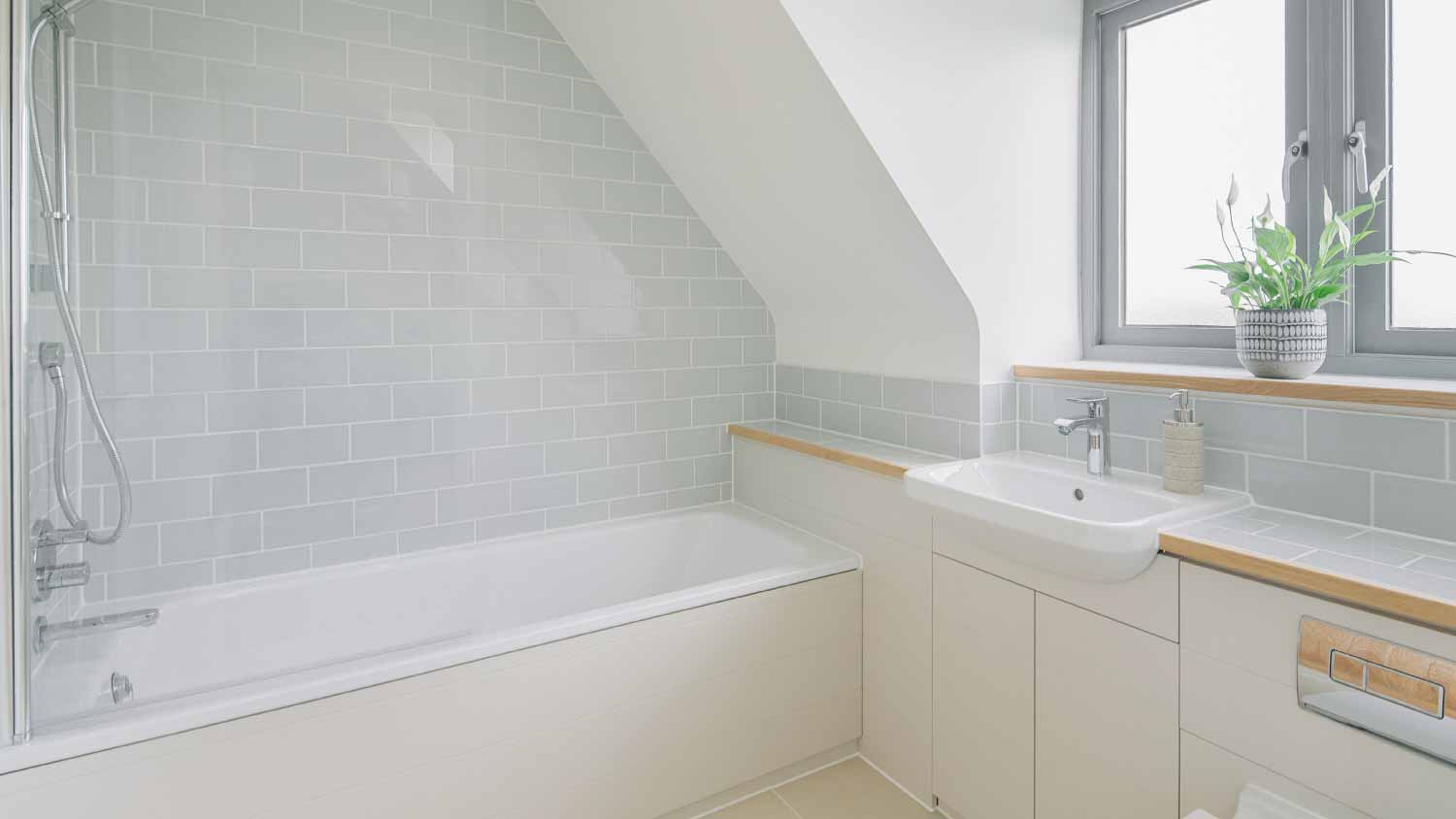 White contemporary bathroom