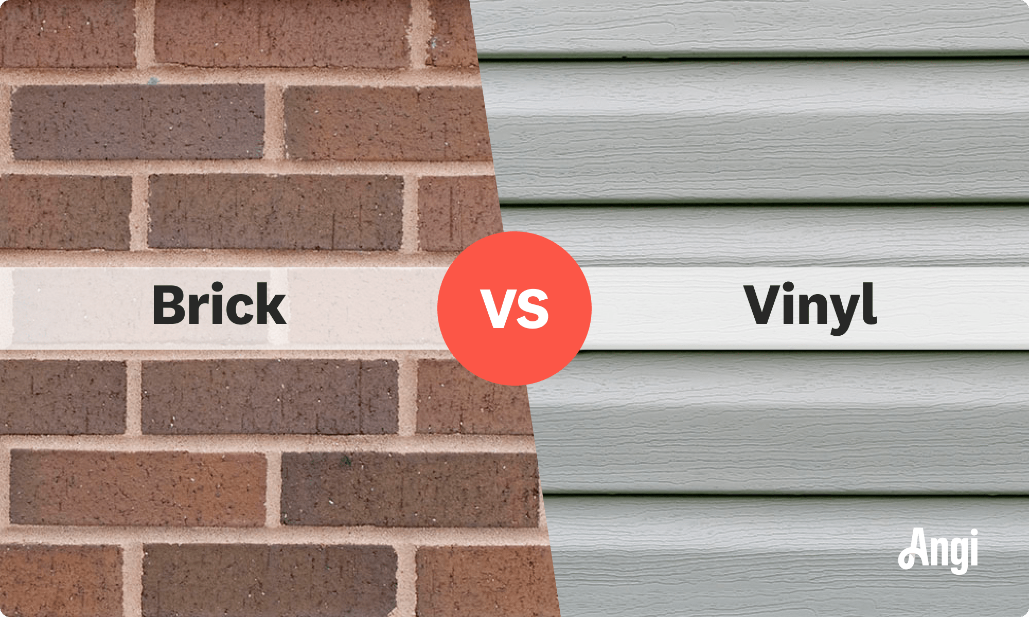Brick versus vinyl compared visually