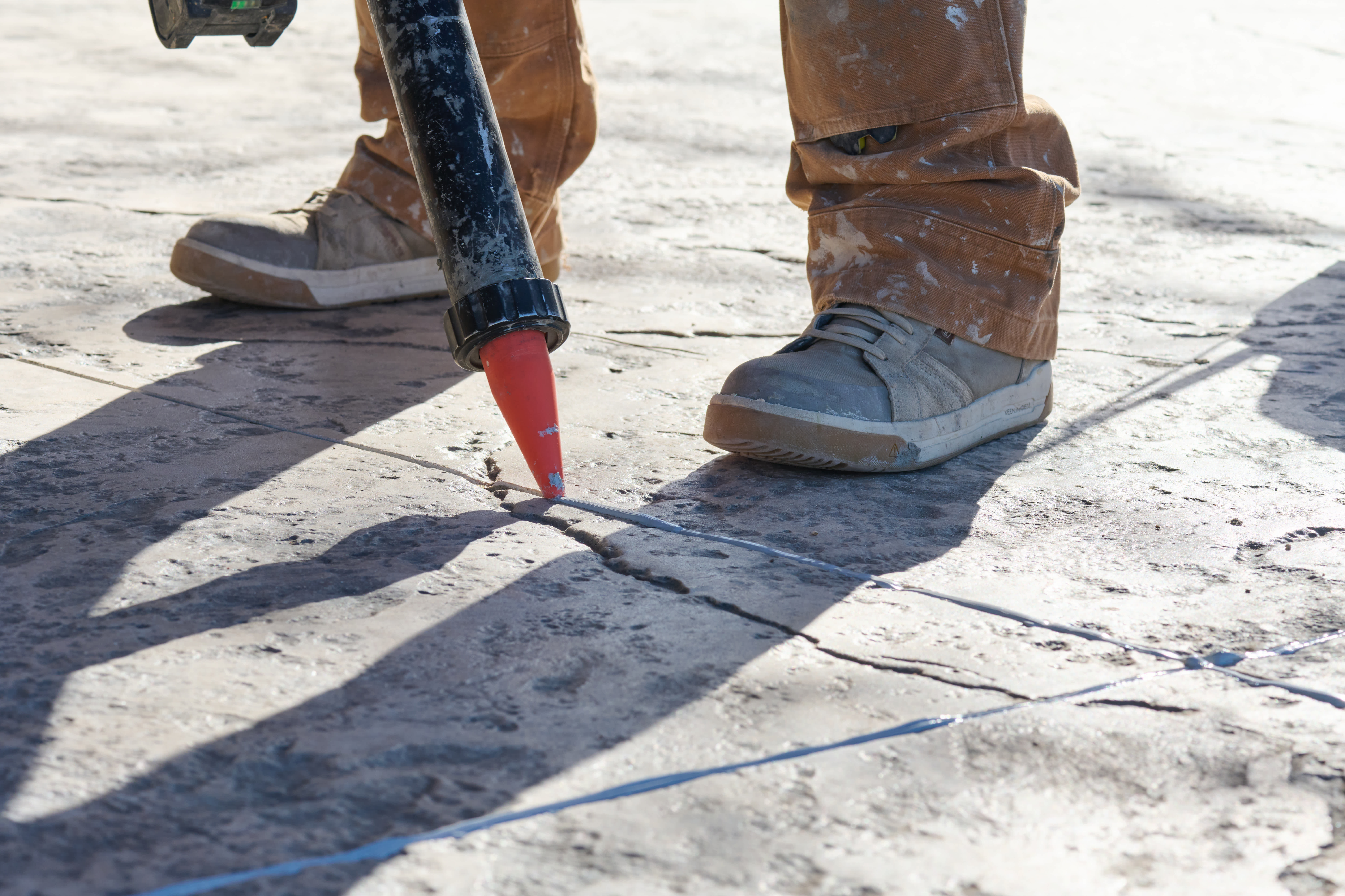 Detail of concrete repair.