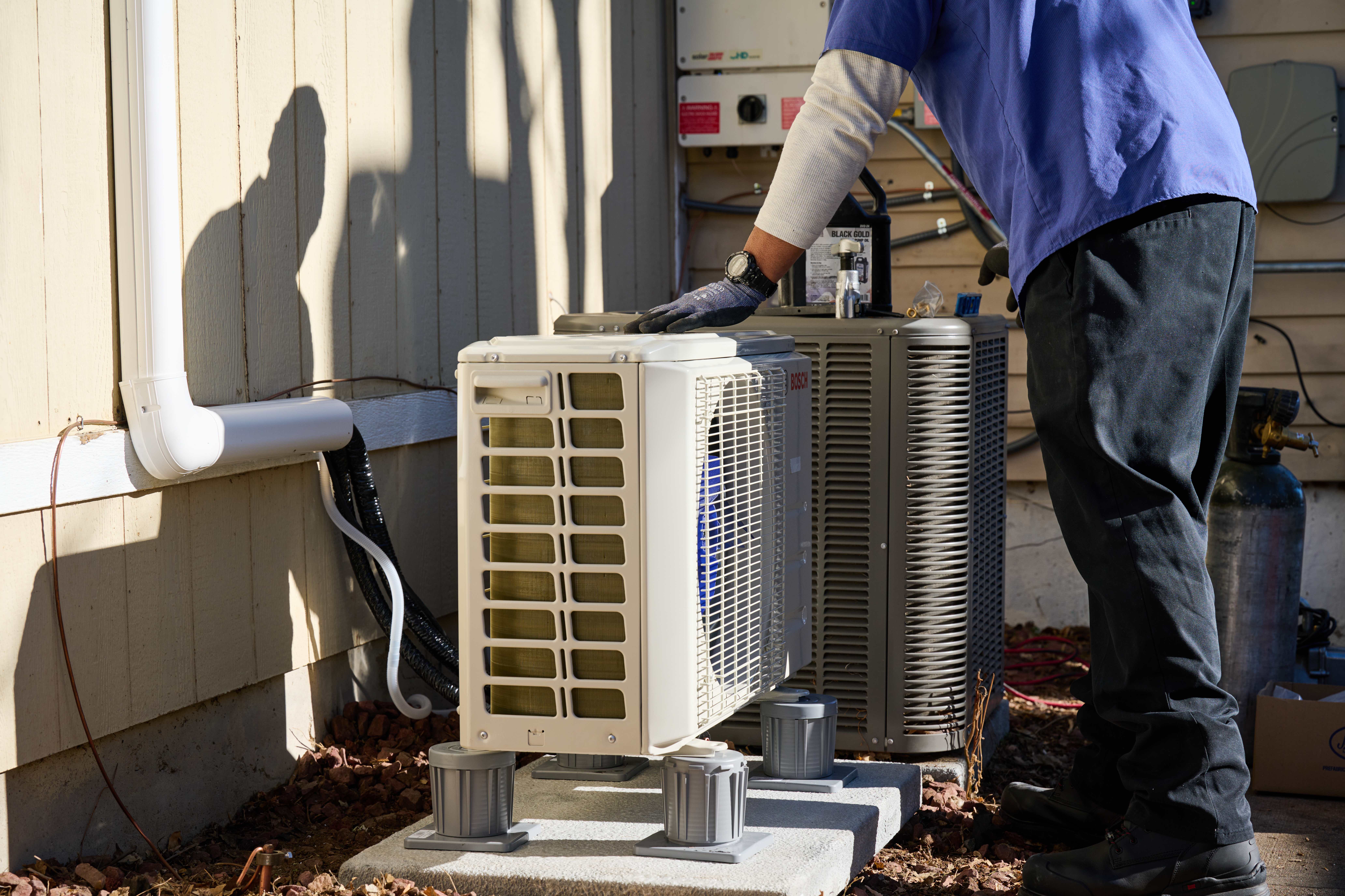 Regular home HVAC air conditioner system