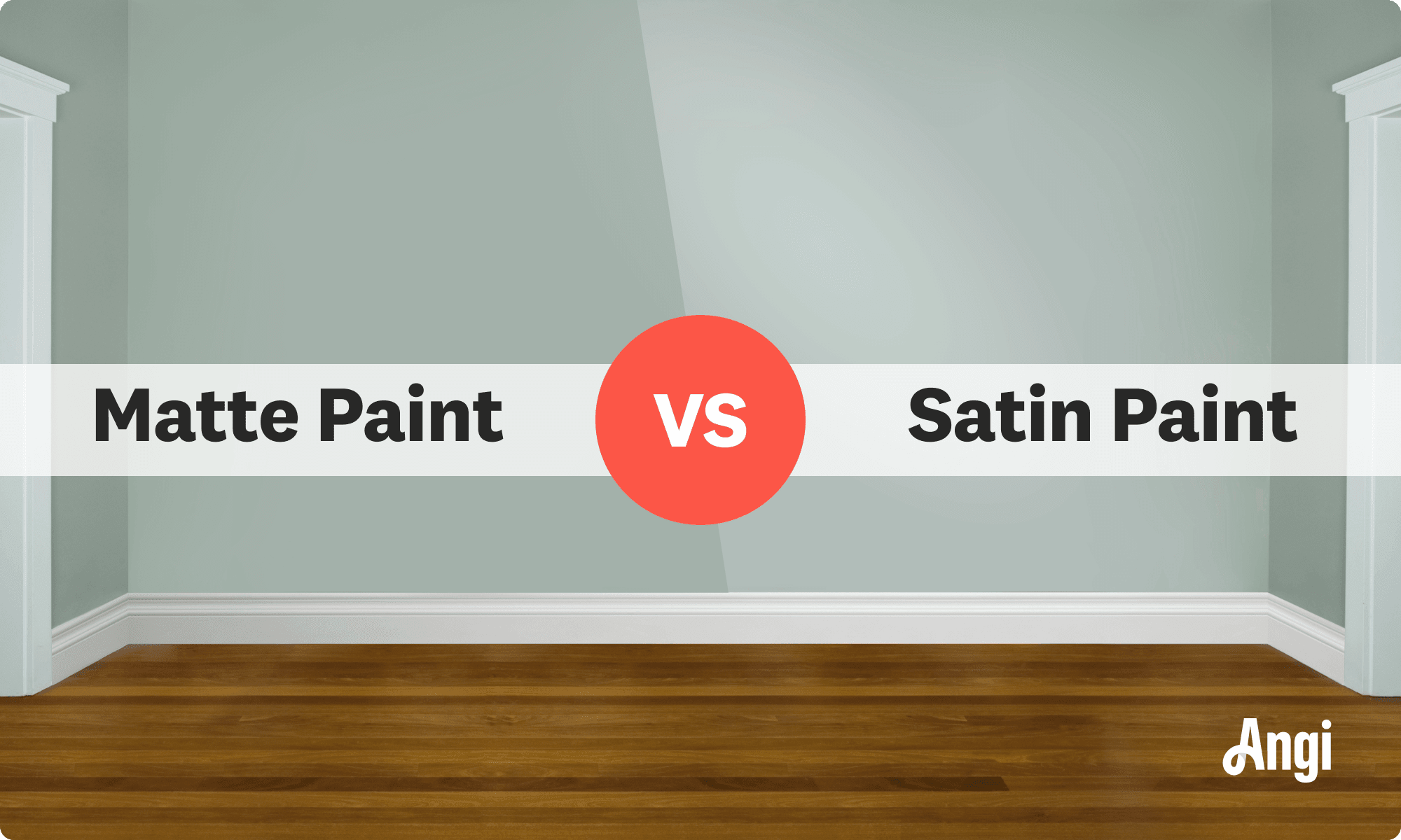 Matte paint versus satin paint compared visually