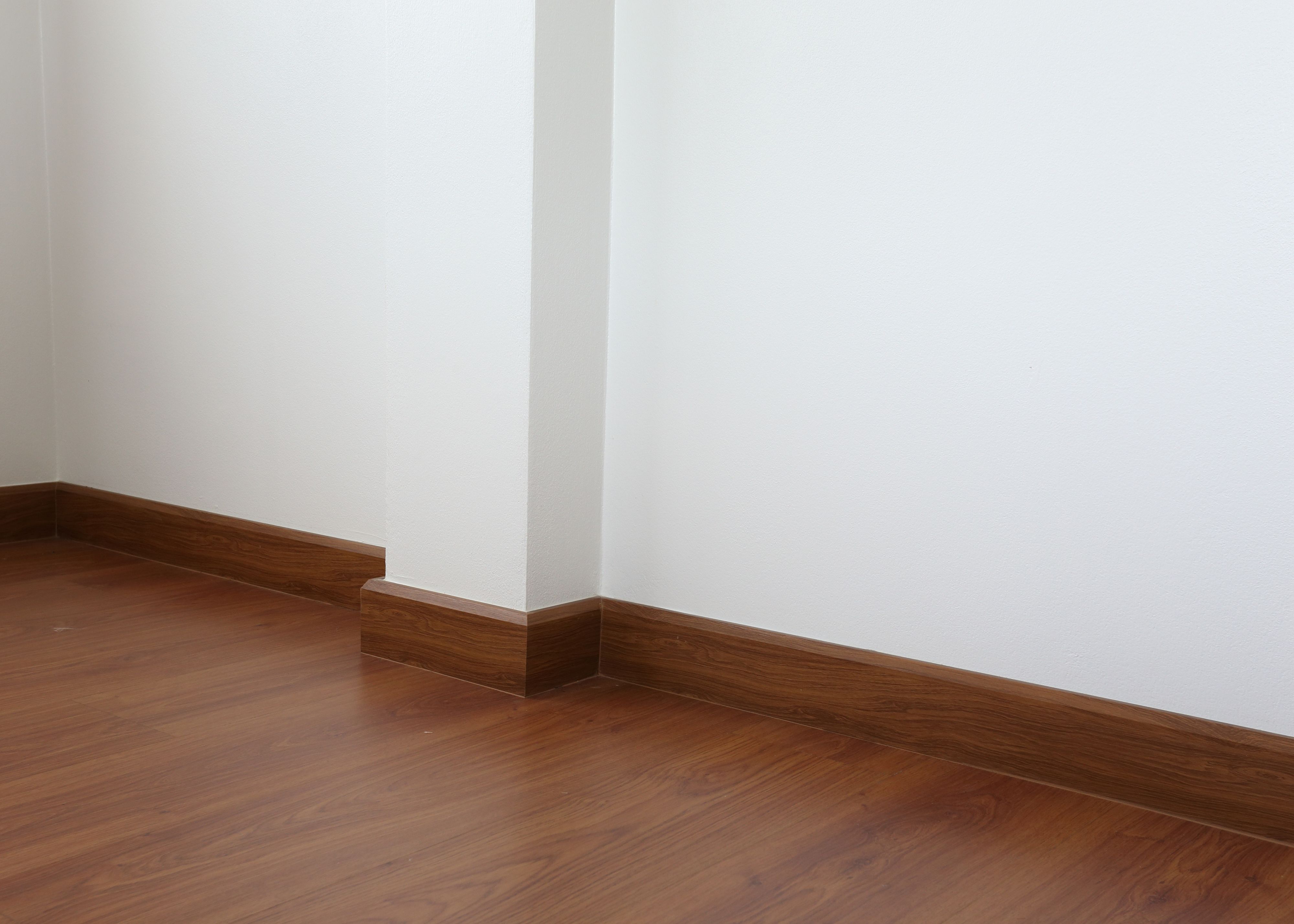Cherry wooden baseboard
