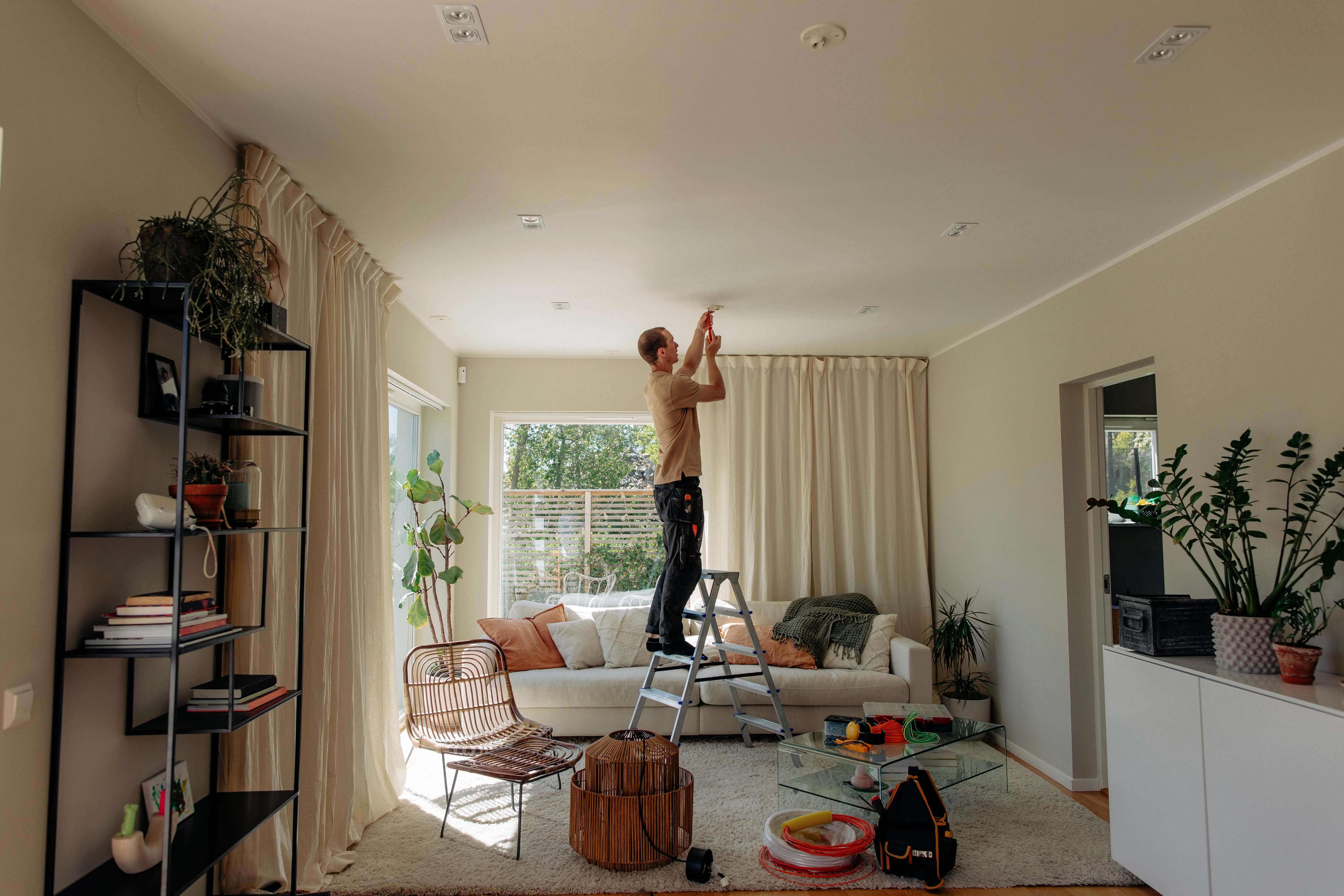technician installing electrical equipment