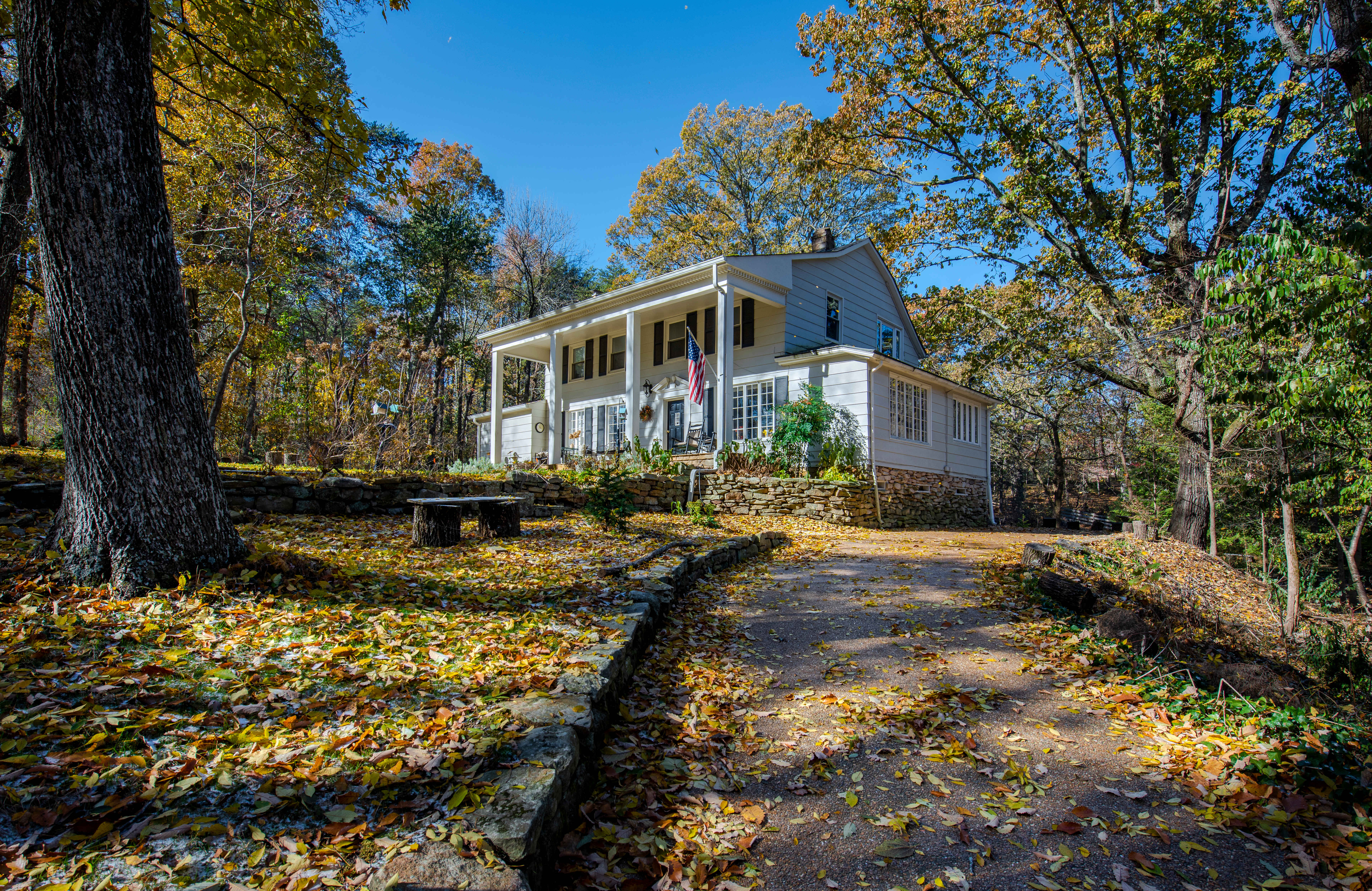 A house in the suburbs located on a hill