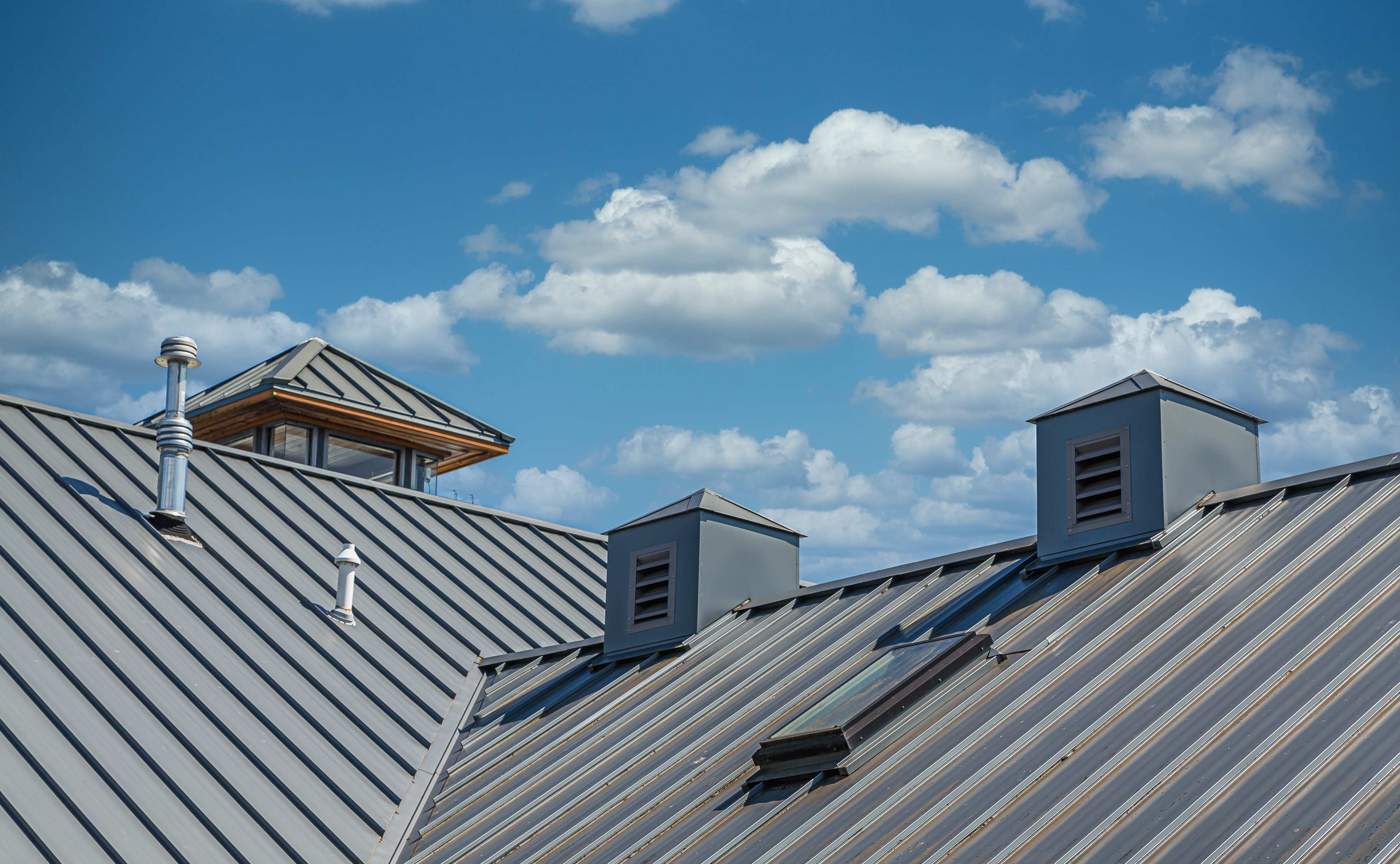 Ribbed metal roof