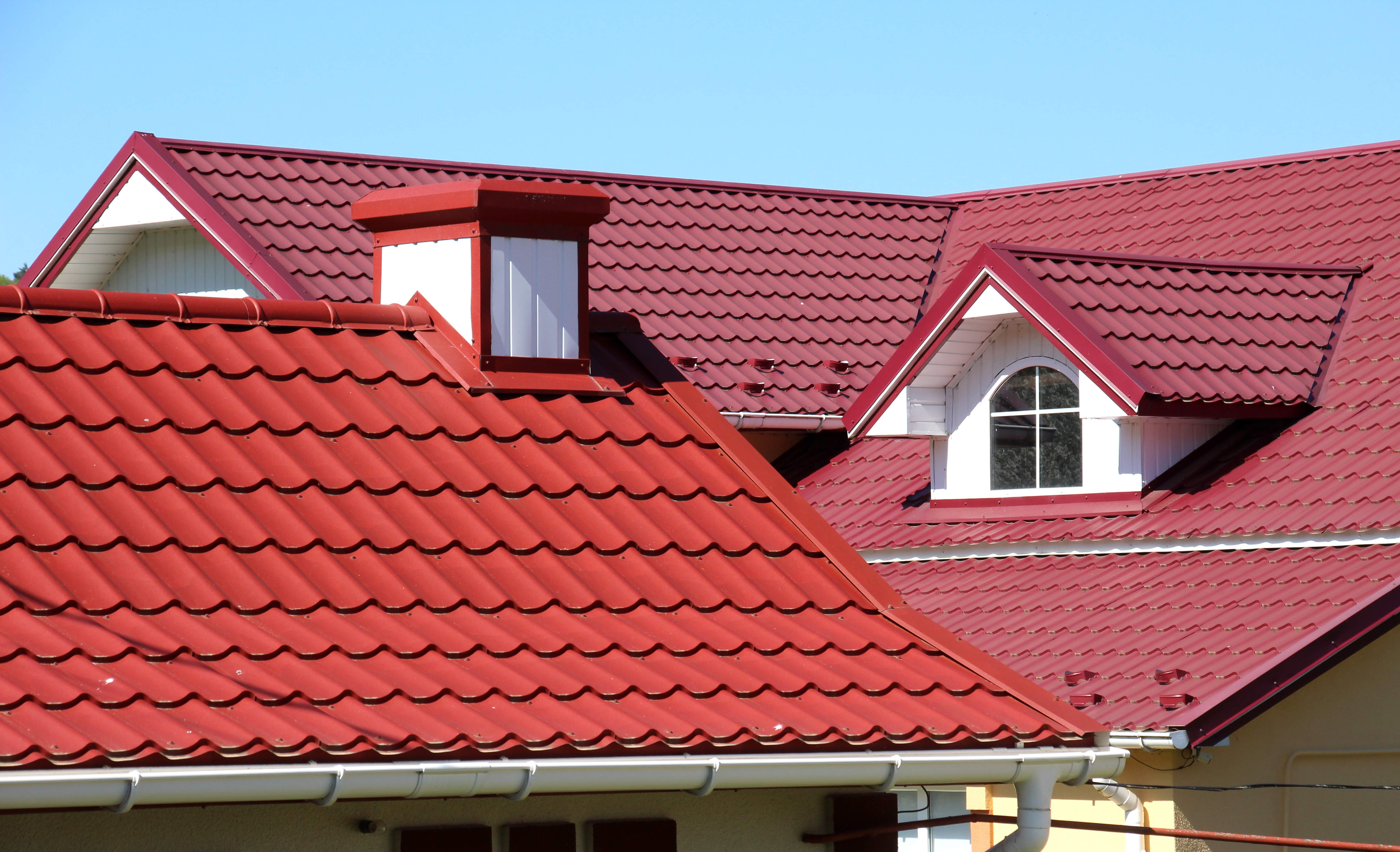 Red metal roof