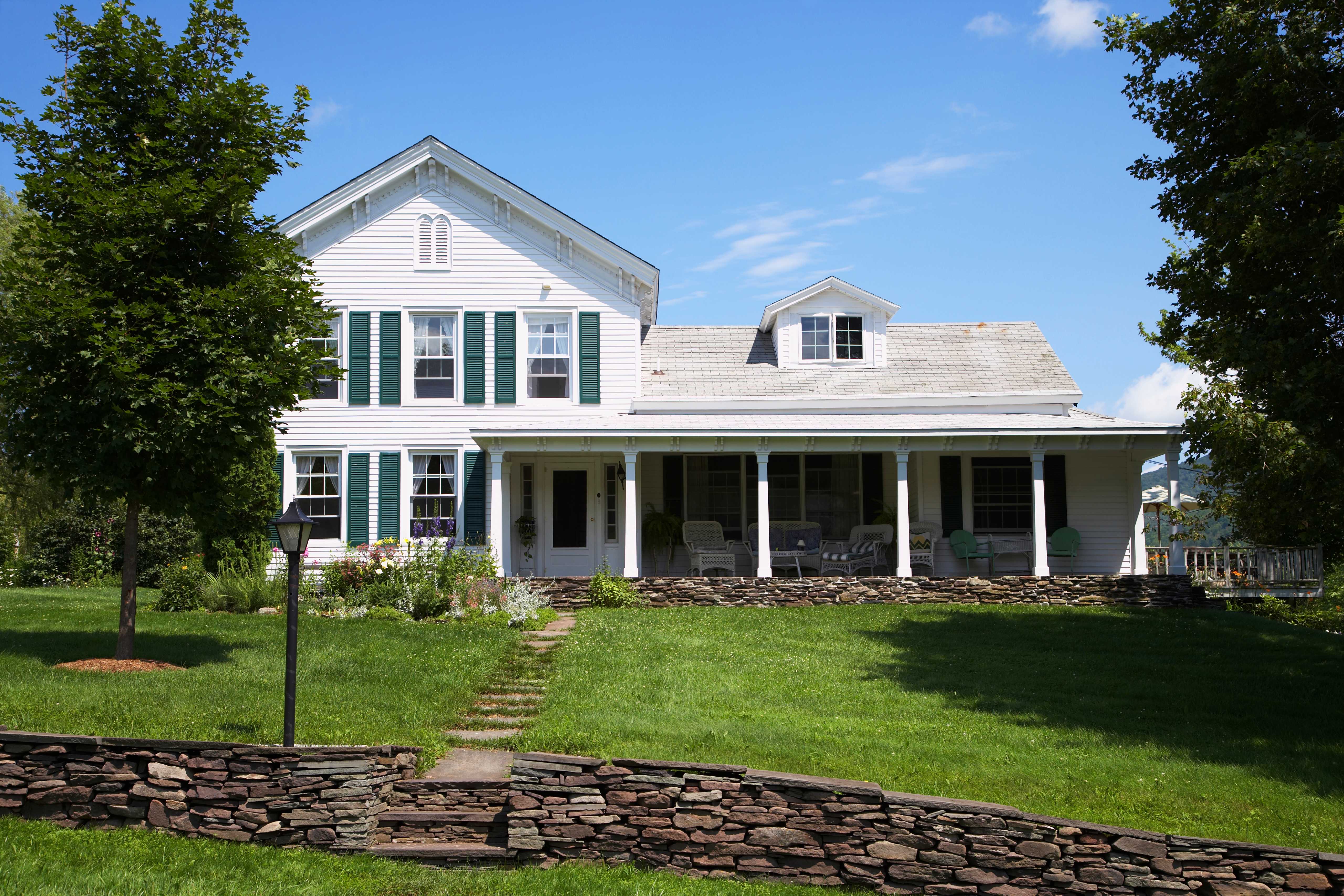 White suburban house