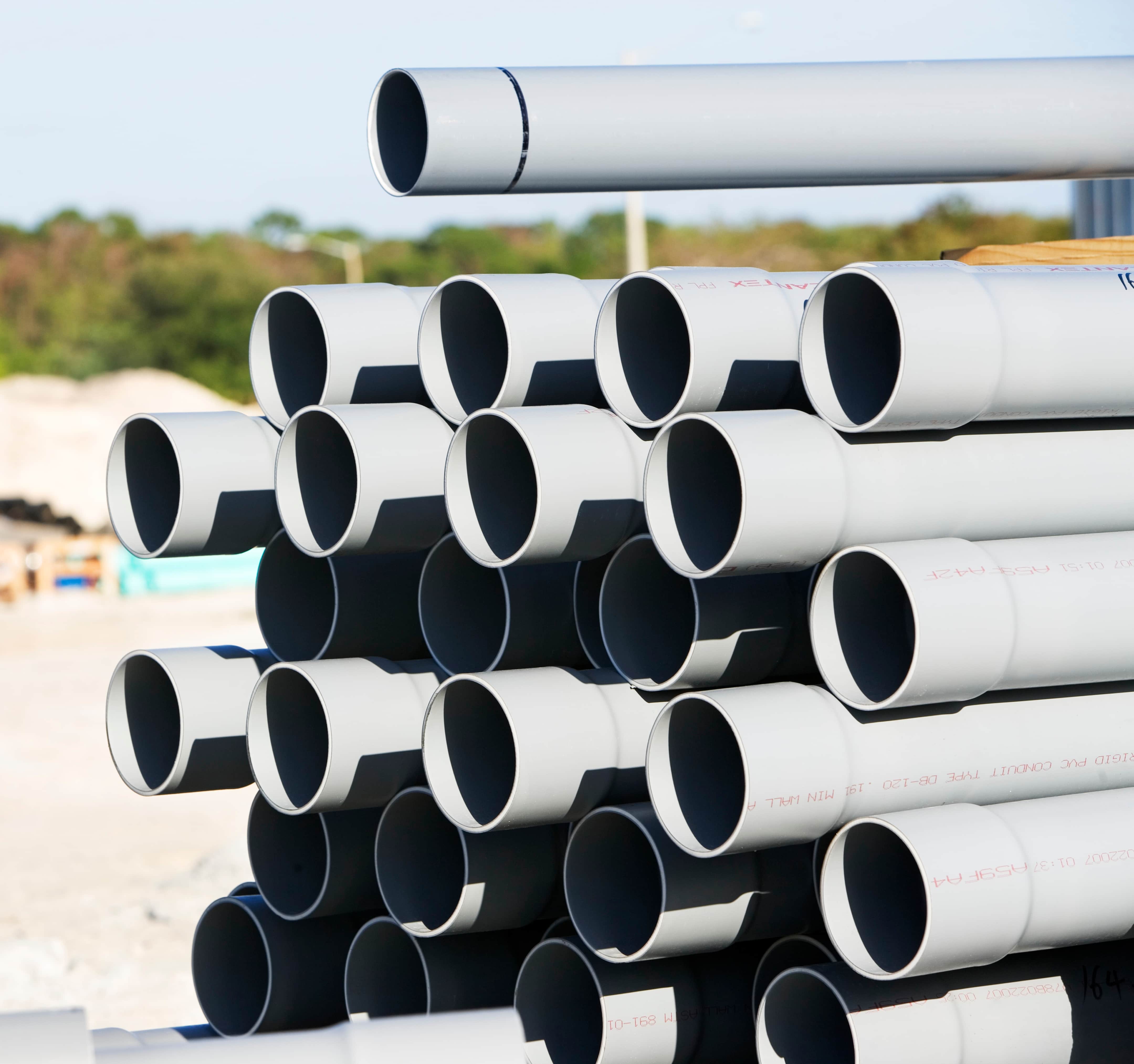 Stack of pipes